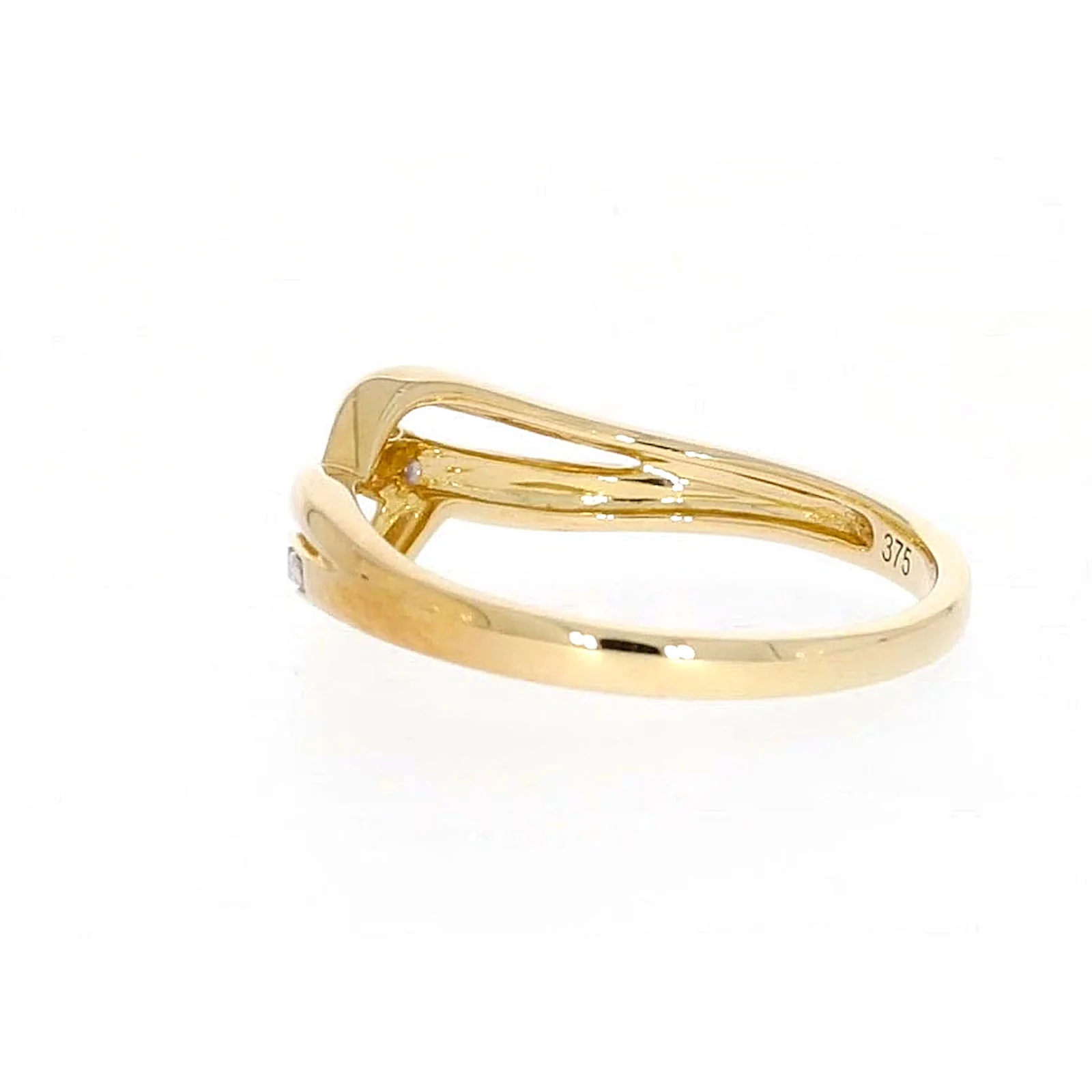 9ct Yellow Gold & Diamond Set Wave Ring - Image 29