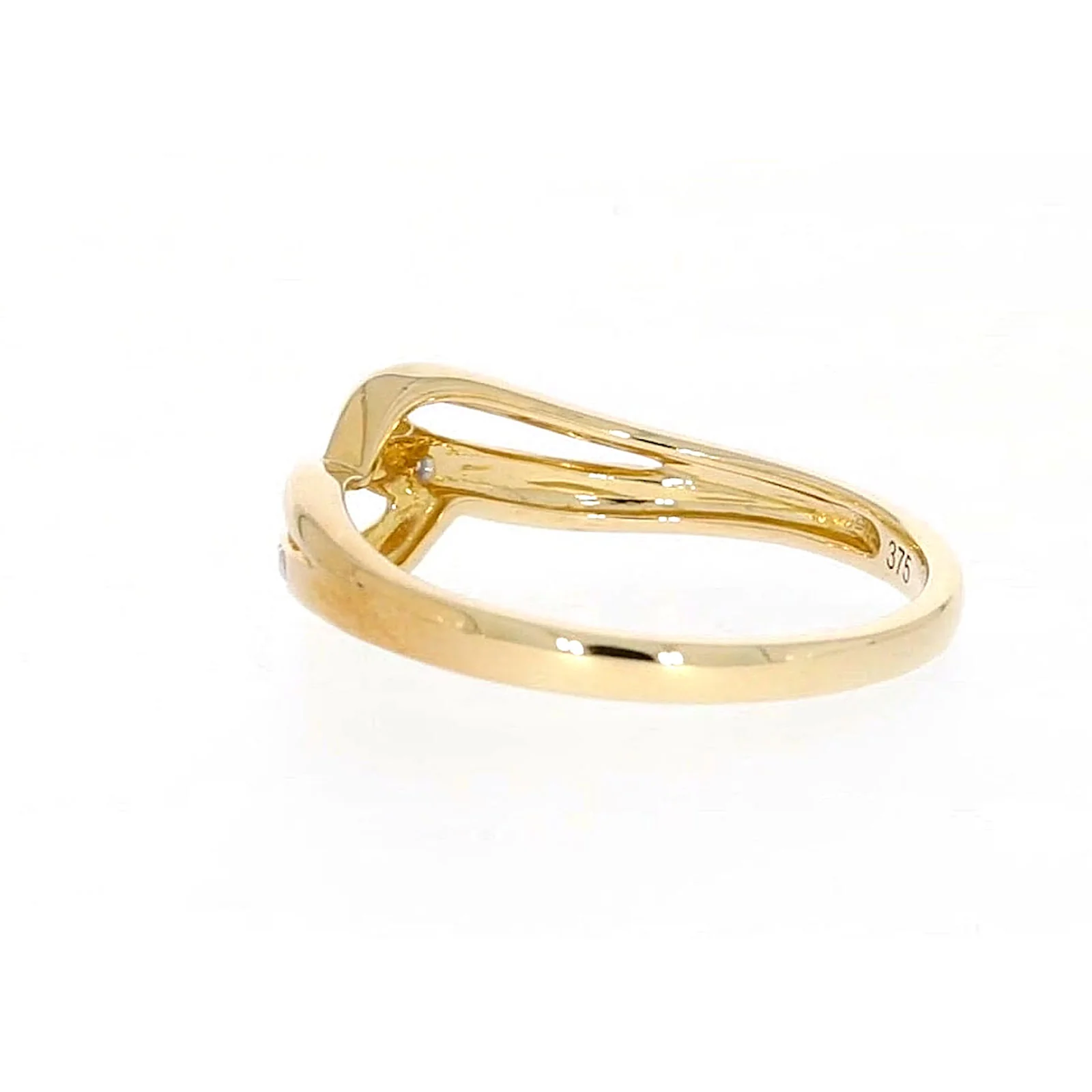 9ct Yellow Gold & Diamond Set Wave Ring - Image 30