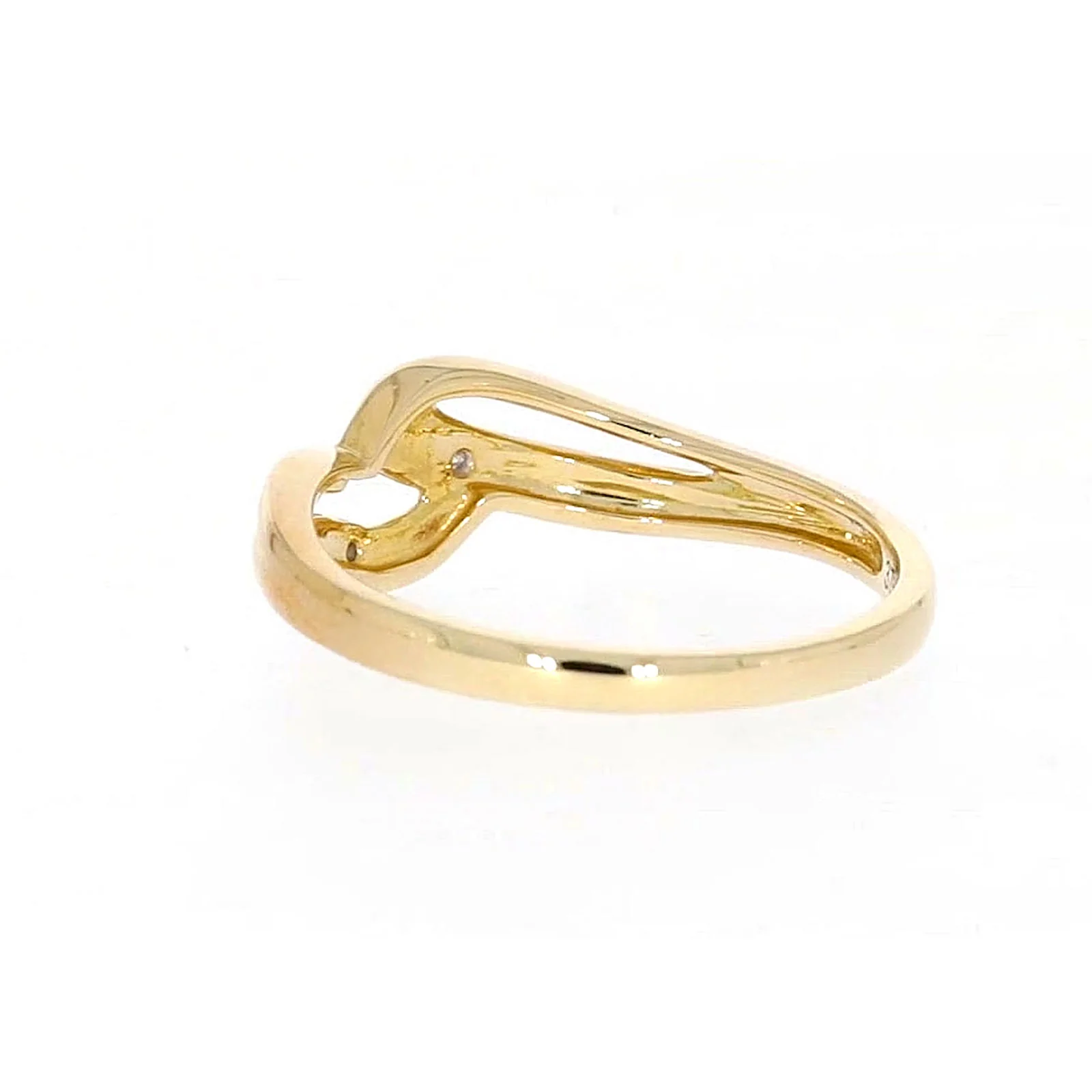 9ct Yellow Gold & Diamond Set Wave Ring - Image 33