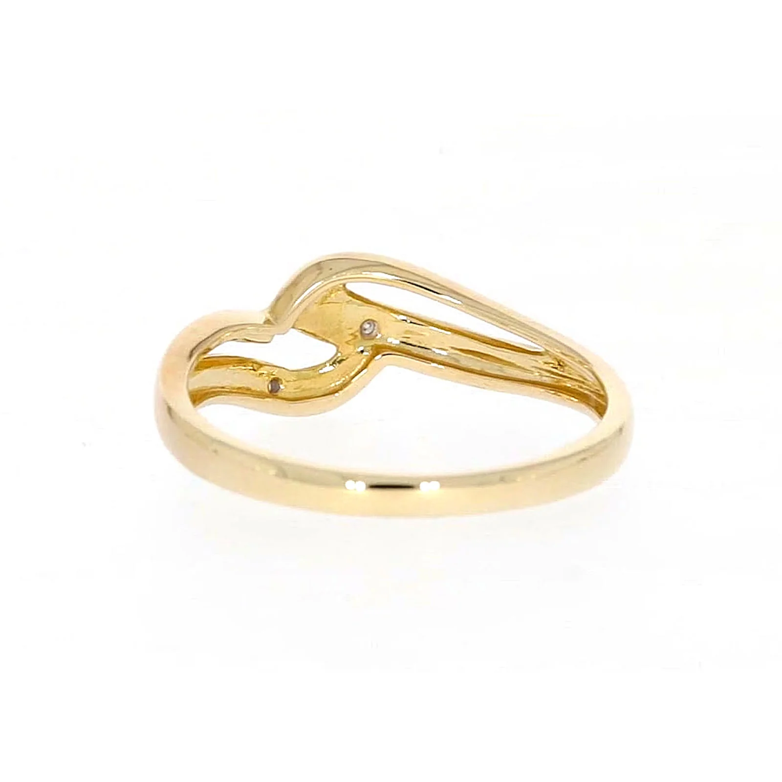 9ct Yellow Gold & Diamond Set Wave Ring - Image 37