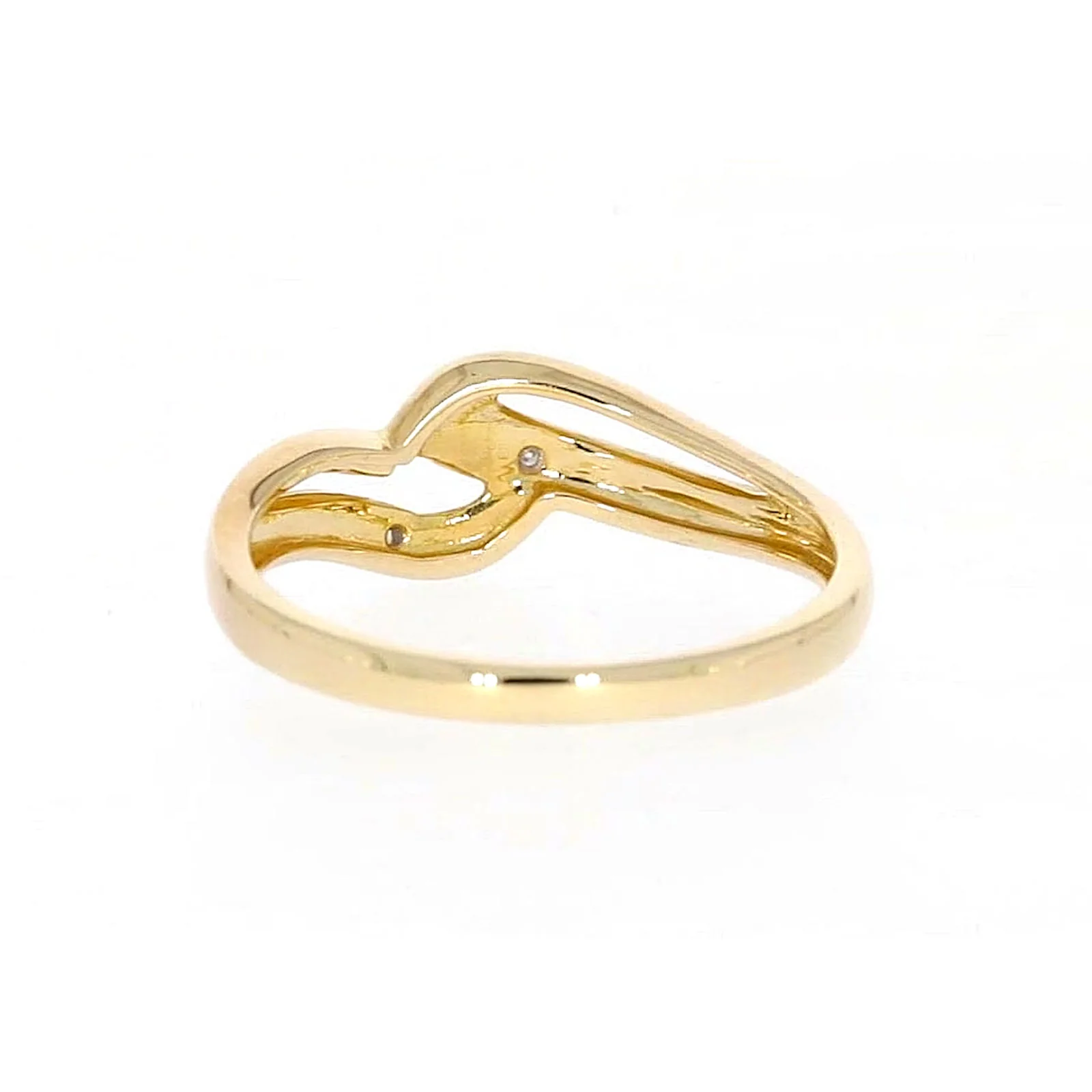 9ct Yellow Gold & Diamond Set Wave Ring - Image 38