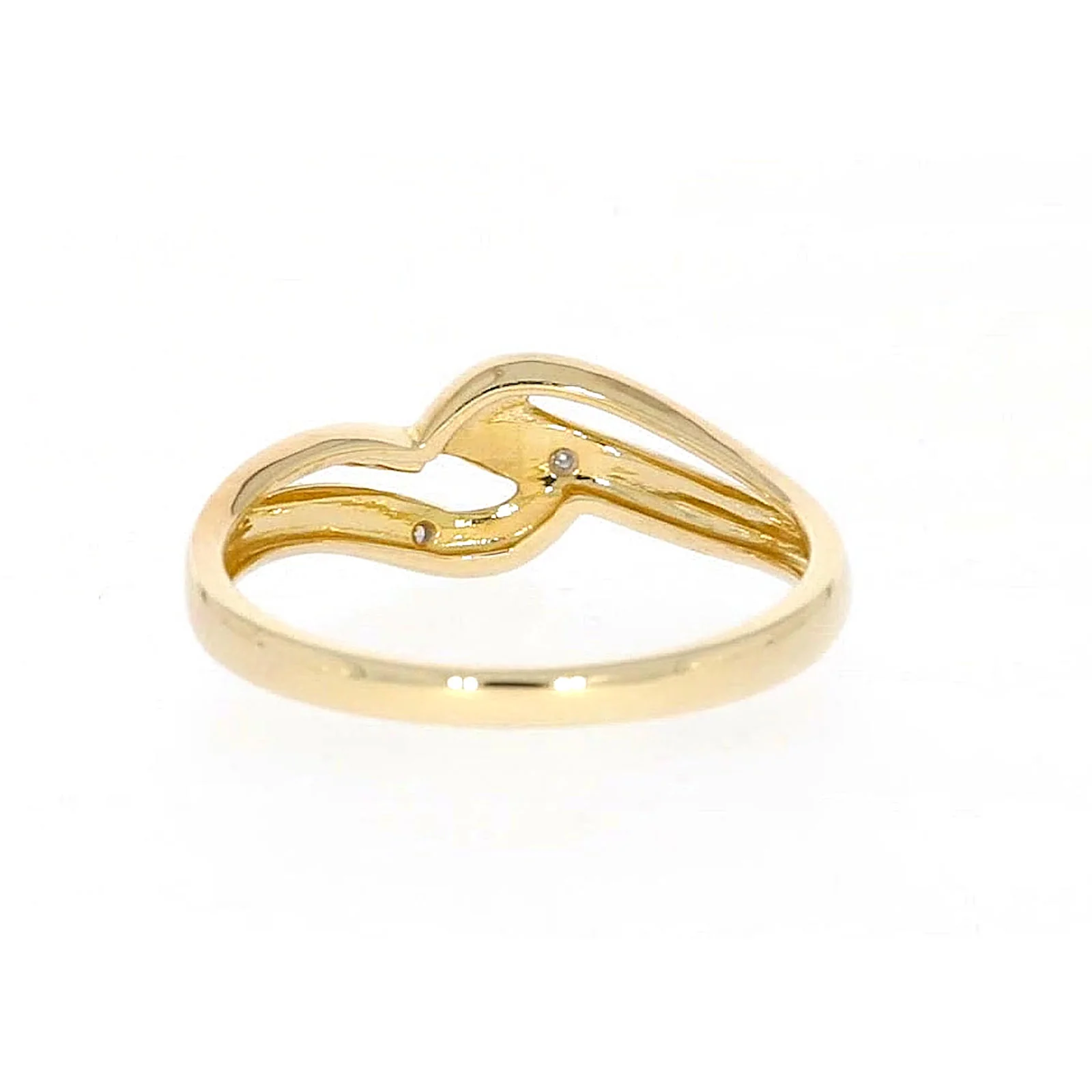 9ct Yellow Gold & Diamond Set Wave Ring - Image 40