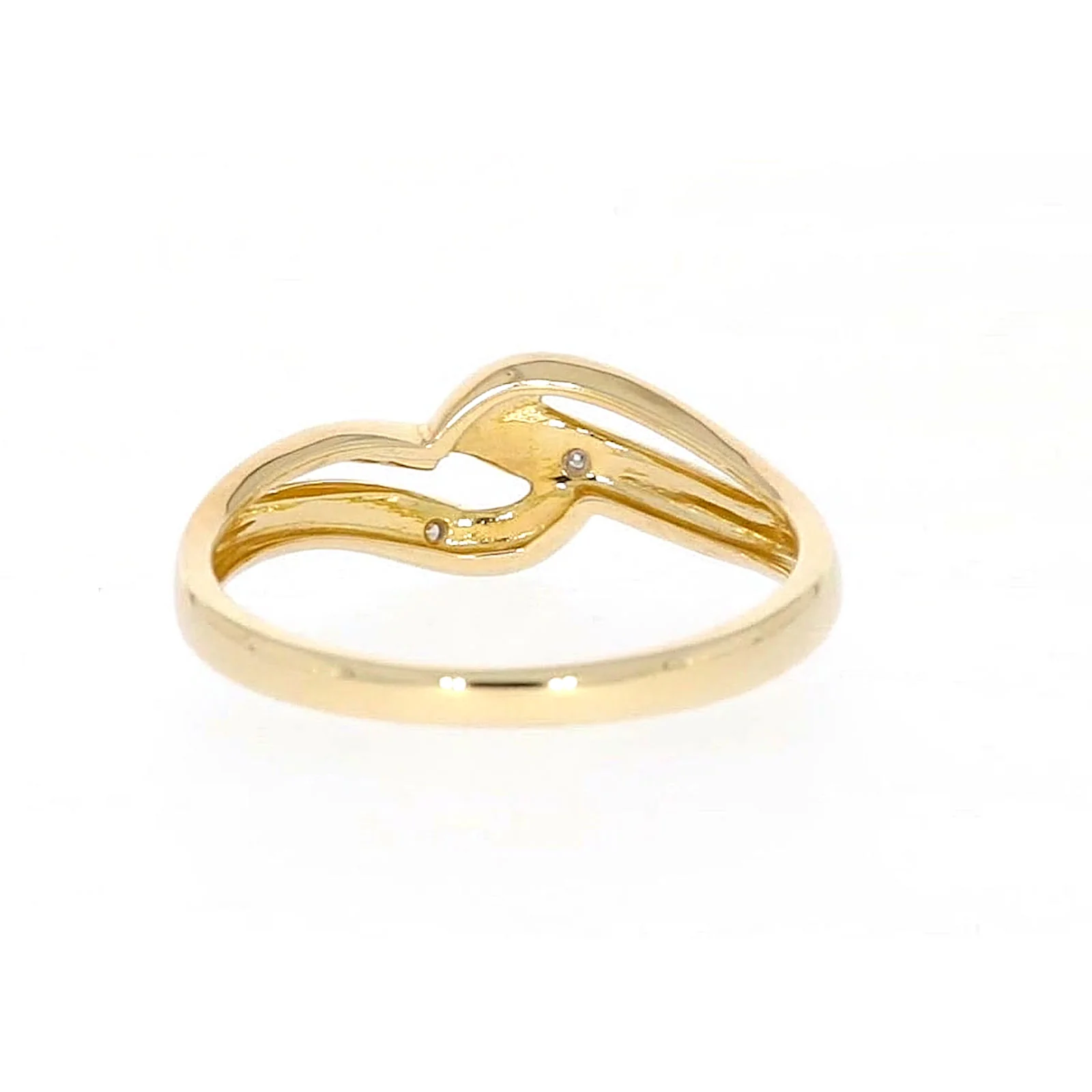 9ct Yellow Gold & Diamond Set Wave Ring - Image 41