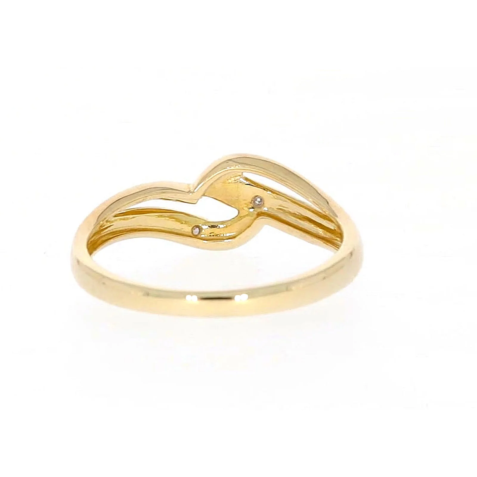 9ct Yellow Gold & Diamond Set Wave Ring - Image 42