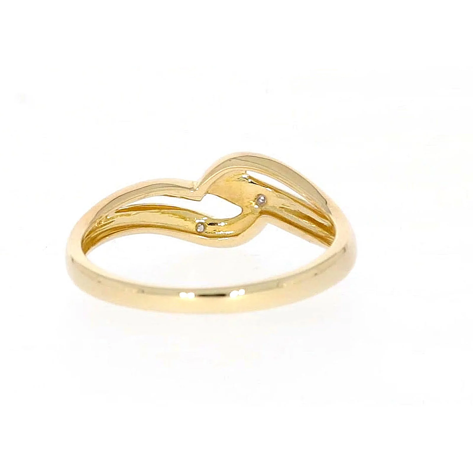 9ct Yellow Gold & Diamond Set Wave Ring - Image 43