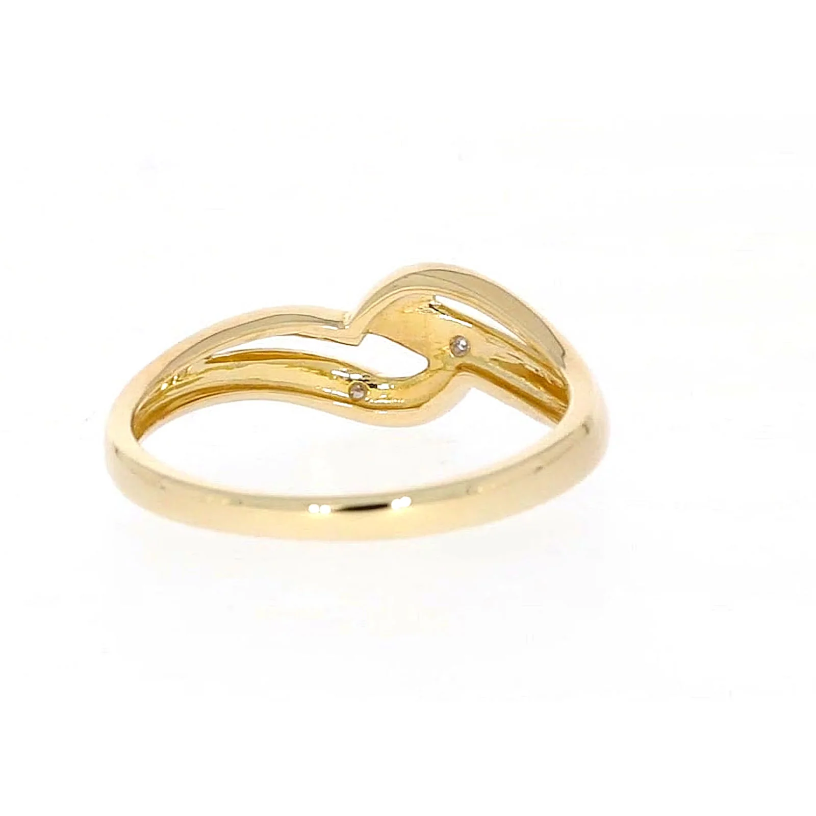 9ct Yellow Gold & Diamond Set Wave Ring - Image 44