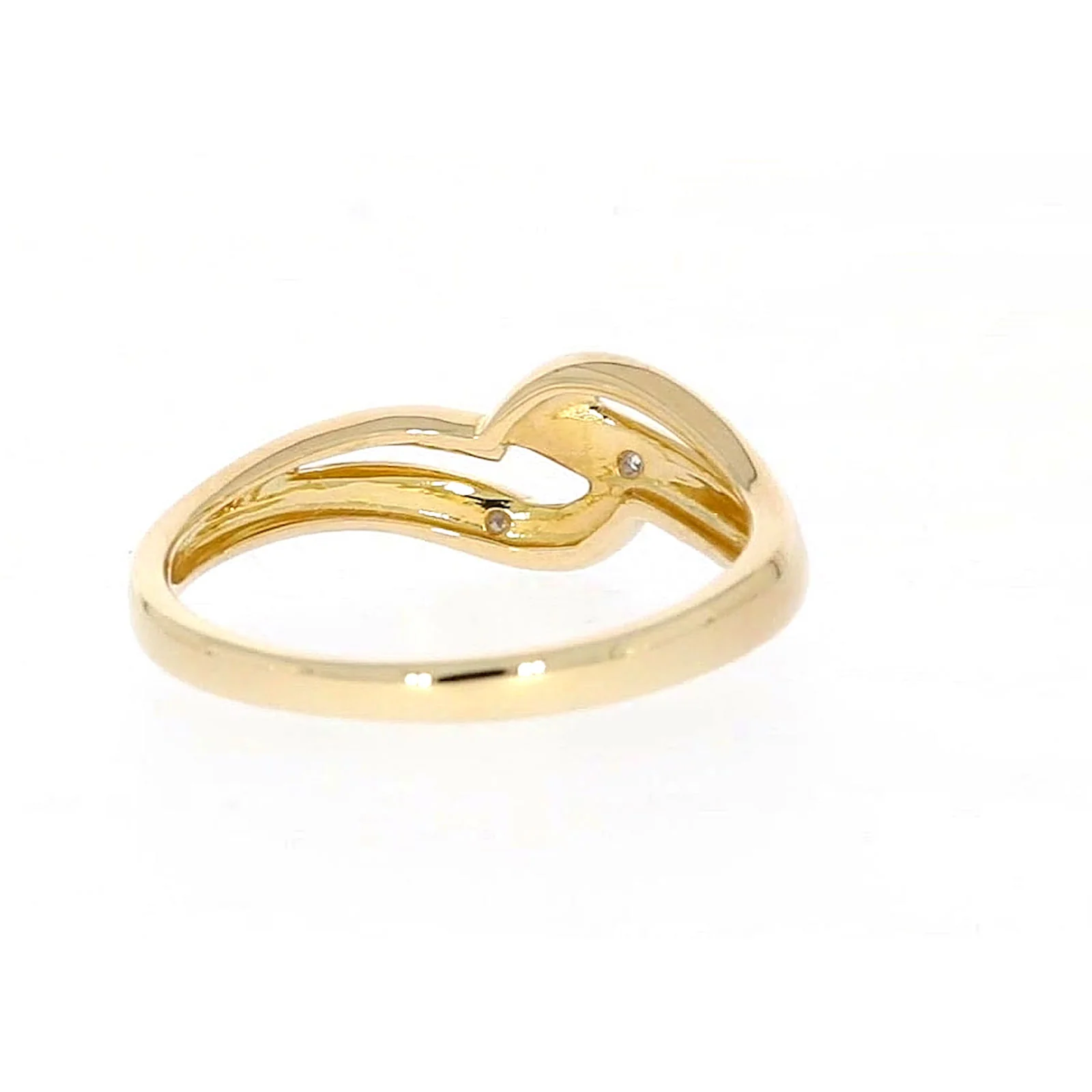 9ct Yellow Gold & Diamond Set Wave Ring - Image 45