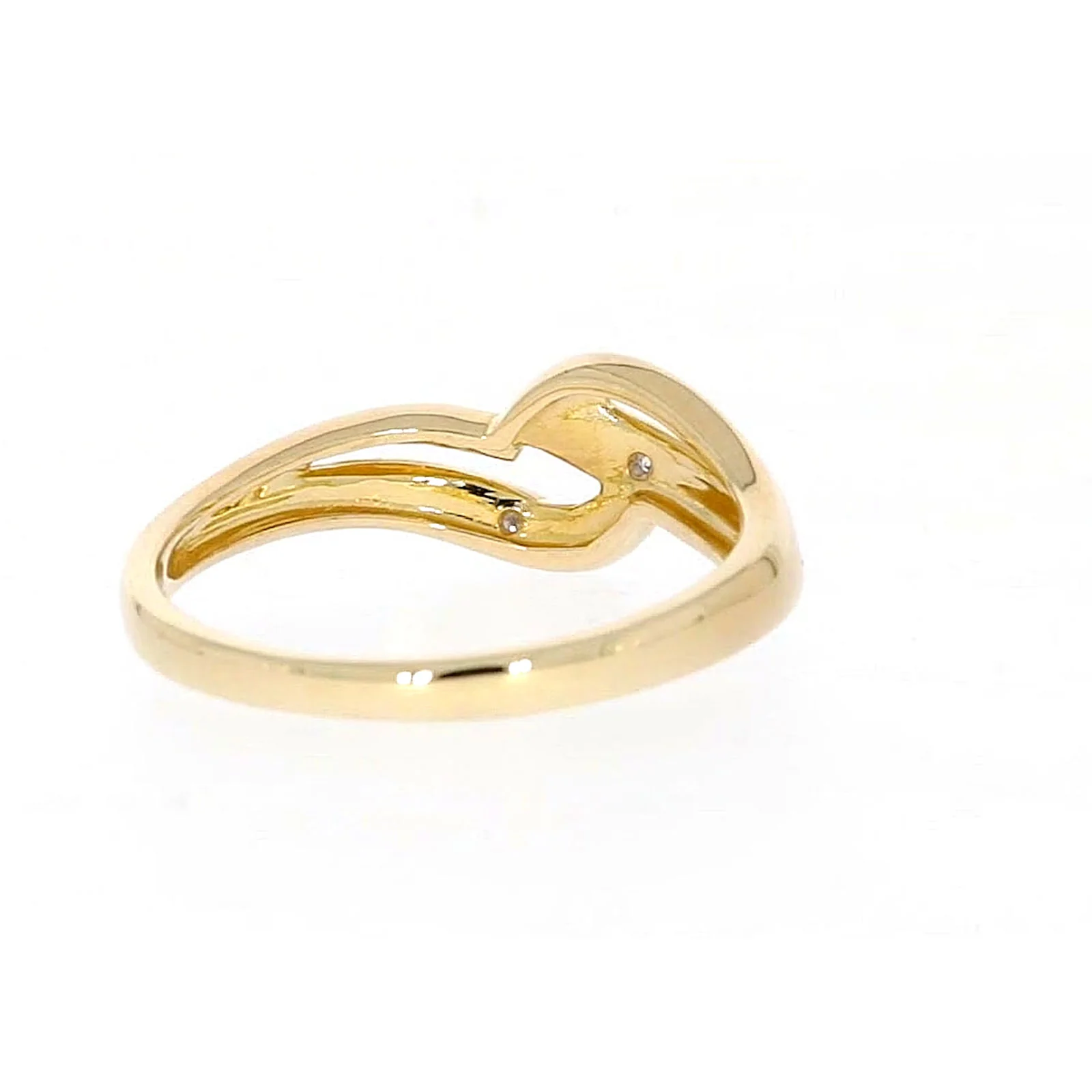 9ct Yellow Gold & Diamond Set Wave Ring - Image 46