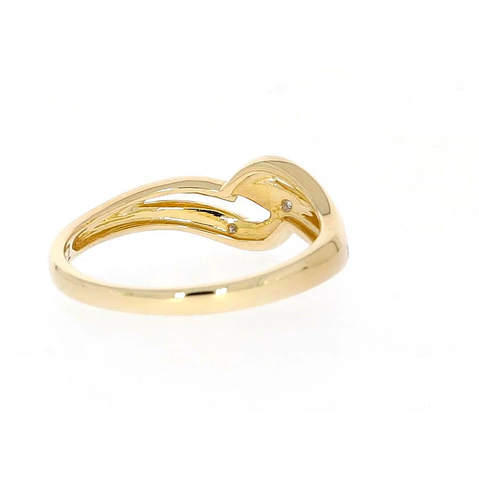 9ct Yellow Gold & Diamond Set Wave Ring - Image 47