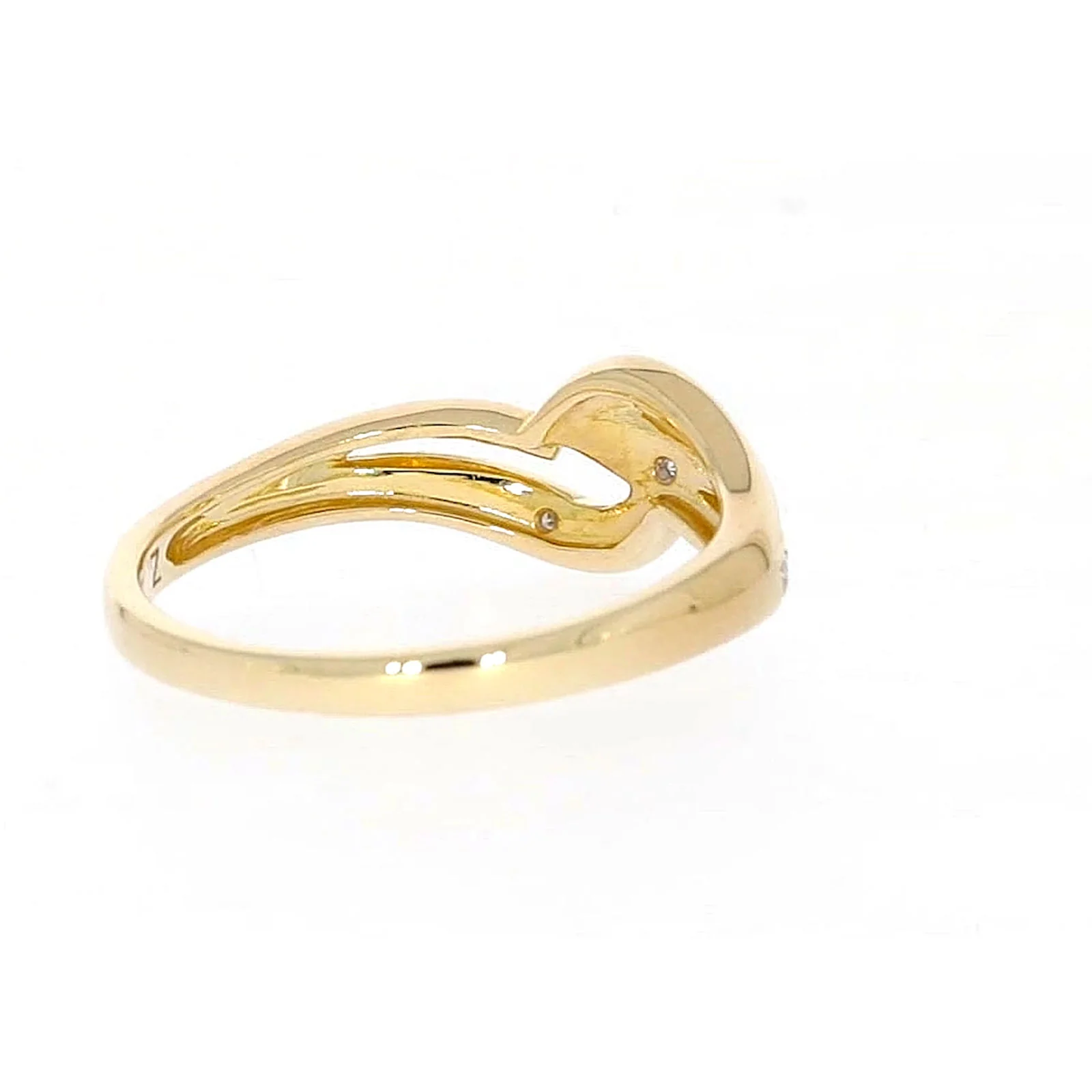 9ct Yellow Gold & Diamond Set Wave Ring - Image 48