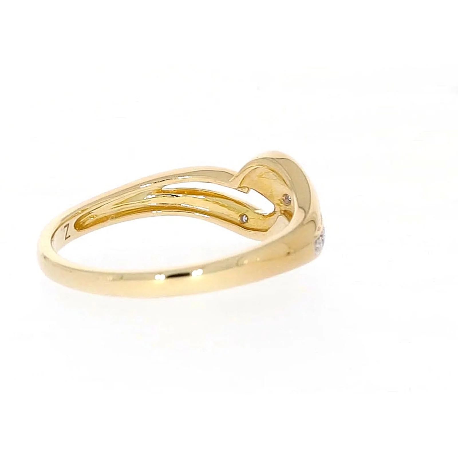 9ct Yellow Gold & Diamond Set Wave Ring - Image 50