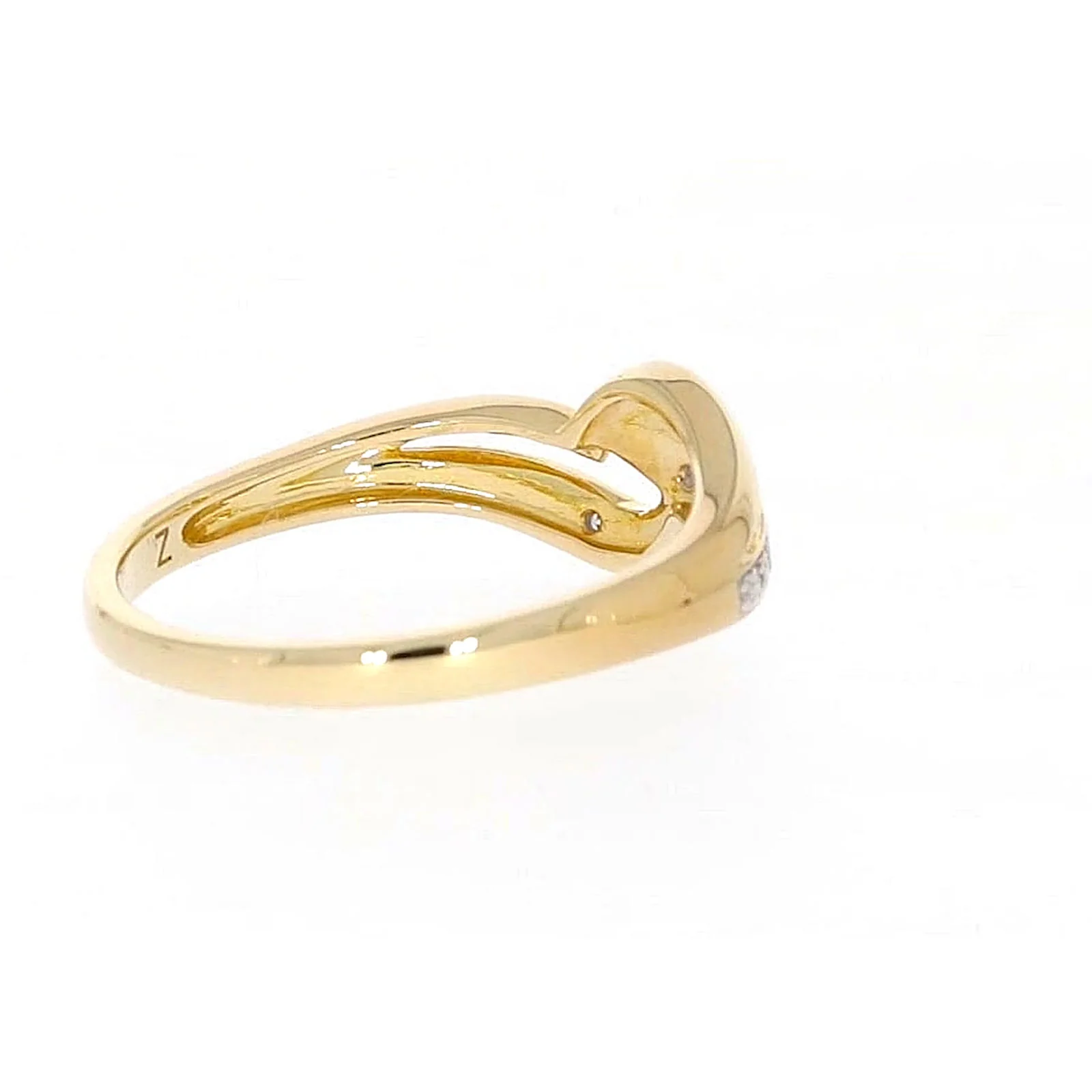 9ct Yellow Gold & Diamond Set Wave Ring - Image 51