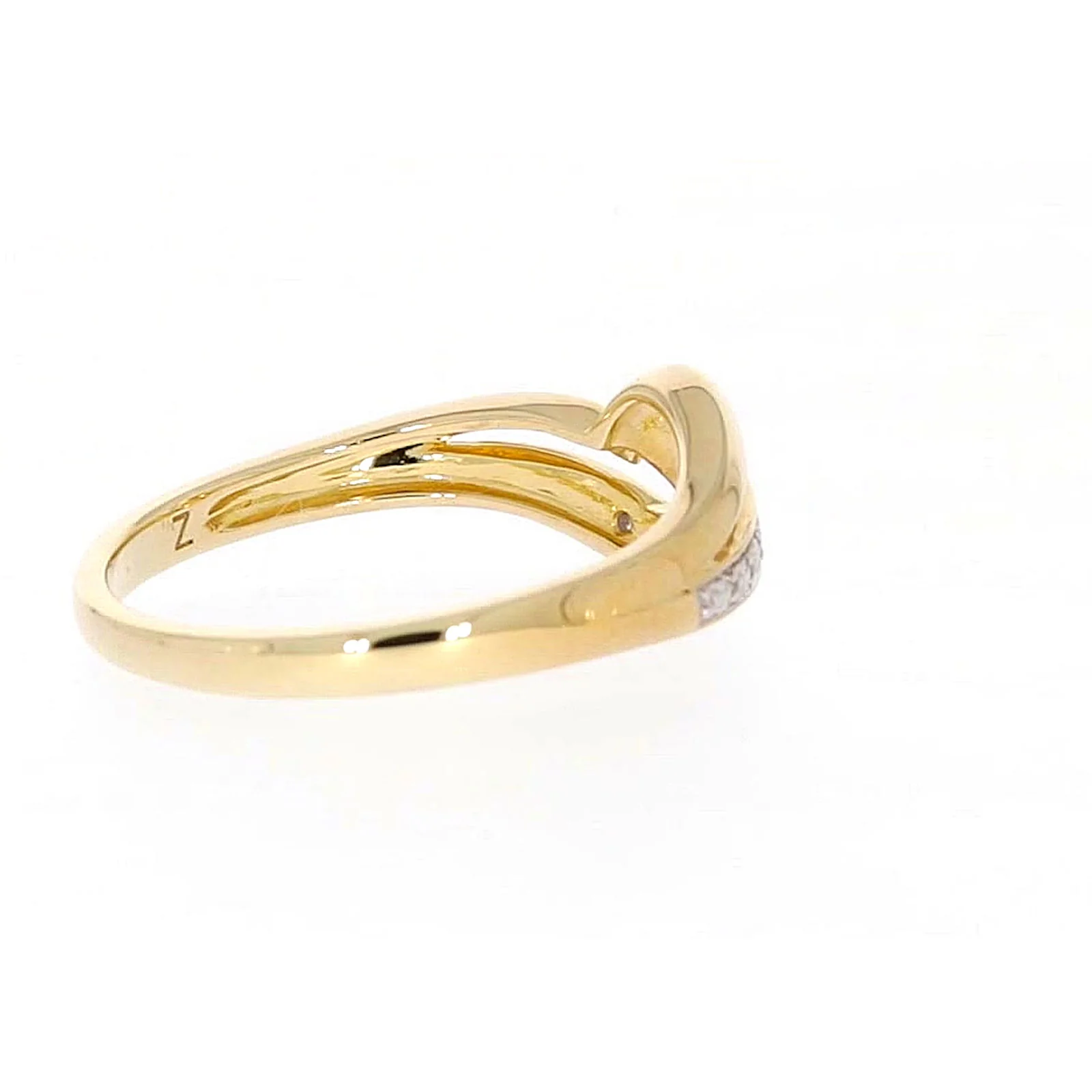 9ct Yellow Gold & Diamond Set Wave Ring - Image 53