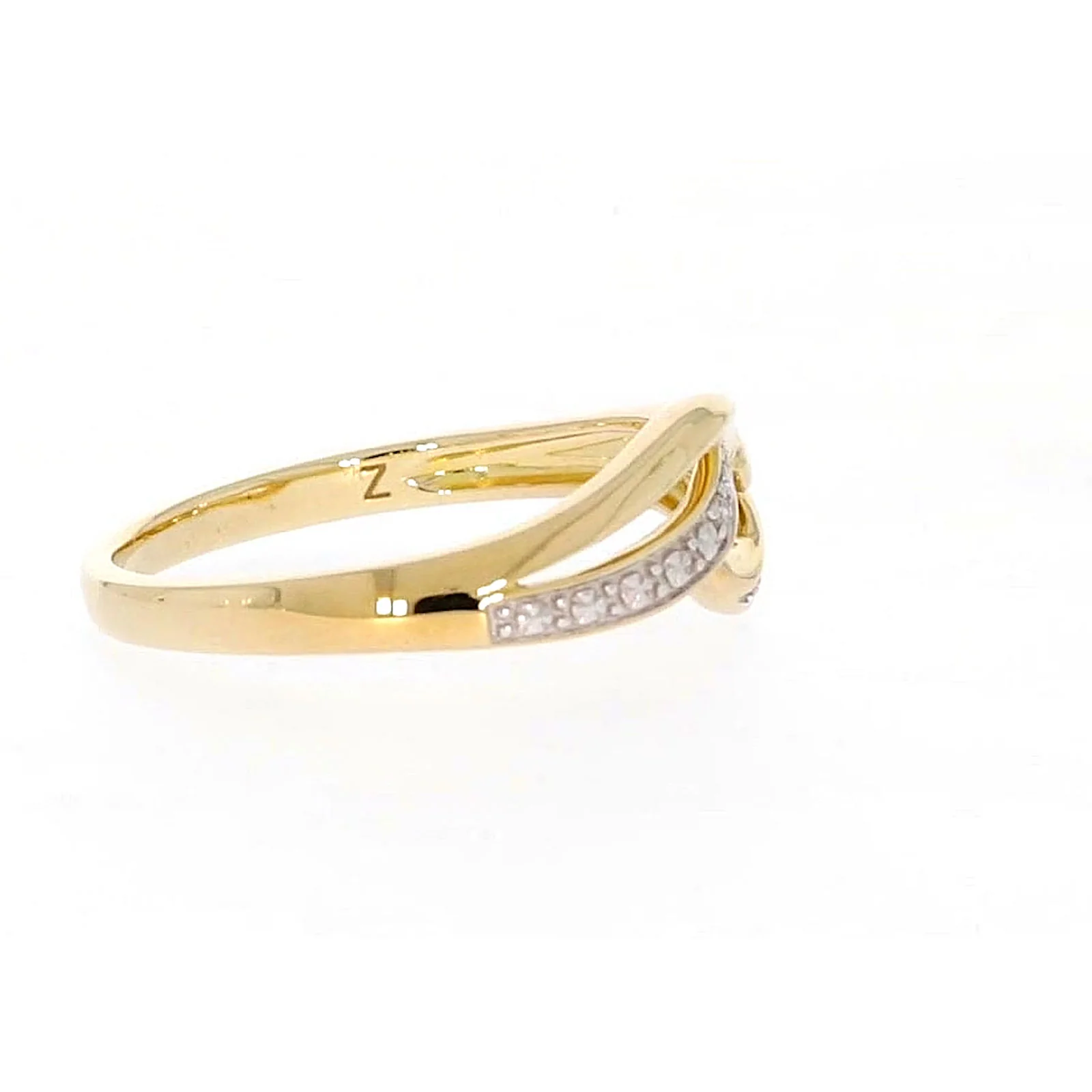 9ct Yellow Gold & Diamond Set Wave Ring - Image 62