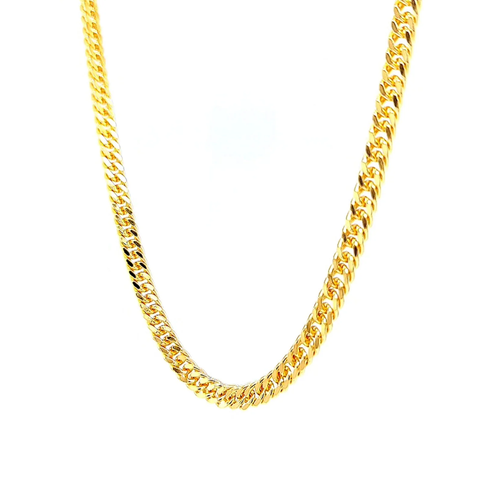 9ct Yellow Gold 55cm Double Curb Chain - Image 10