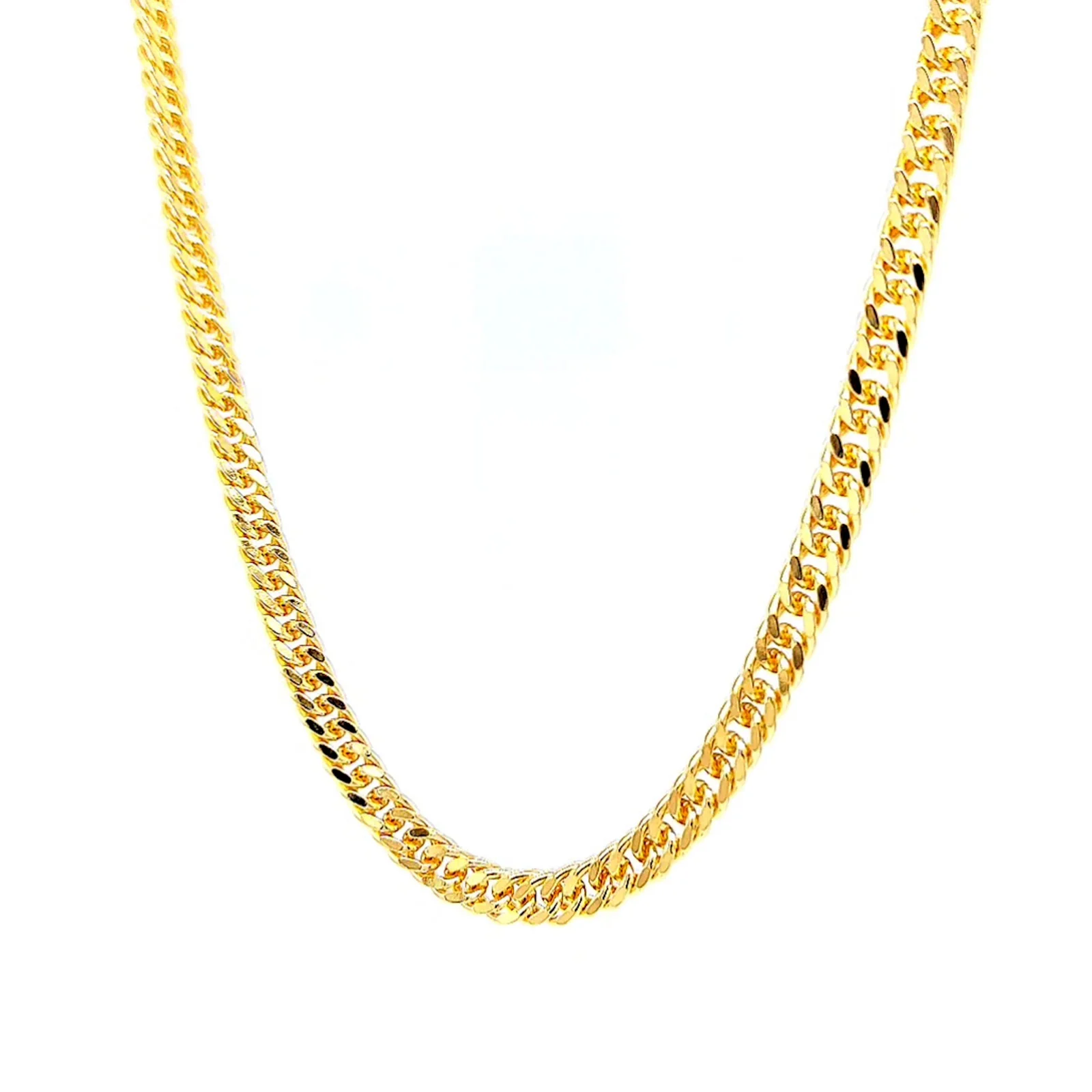 9ct Yellow Gold 55cm Double Curb Chain - Image 8