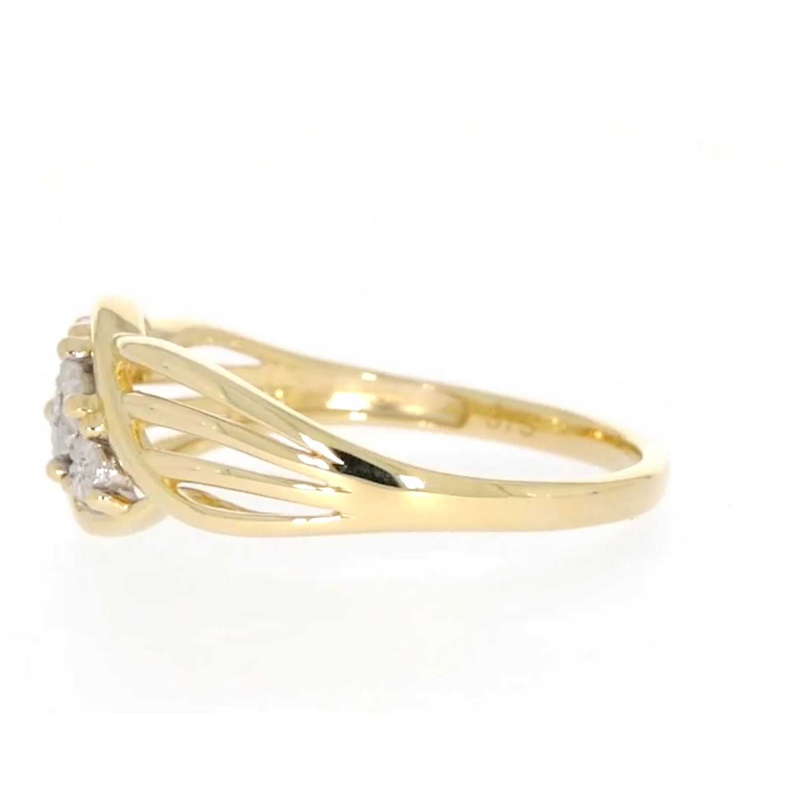 9ct Yellow Gold & Diamond Set Ring - Image 17