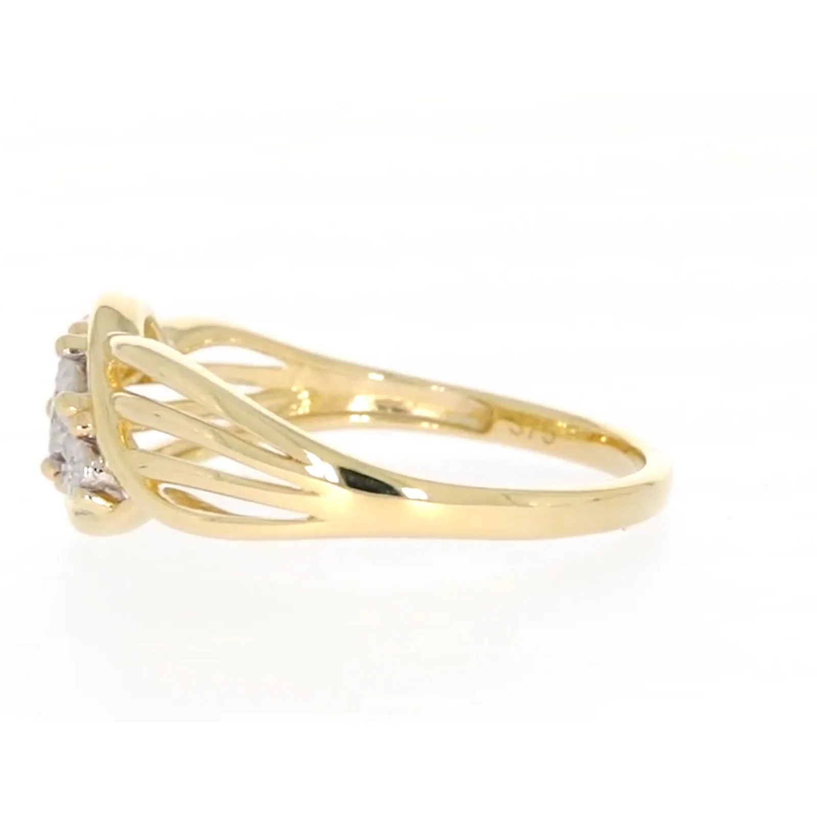 9ct Yellow Gold & Diamond Set Ring - Image 18