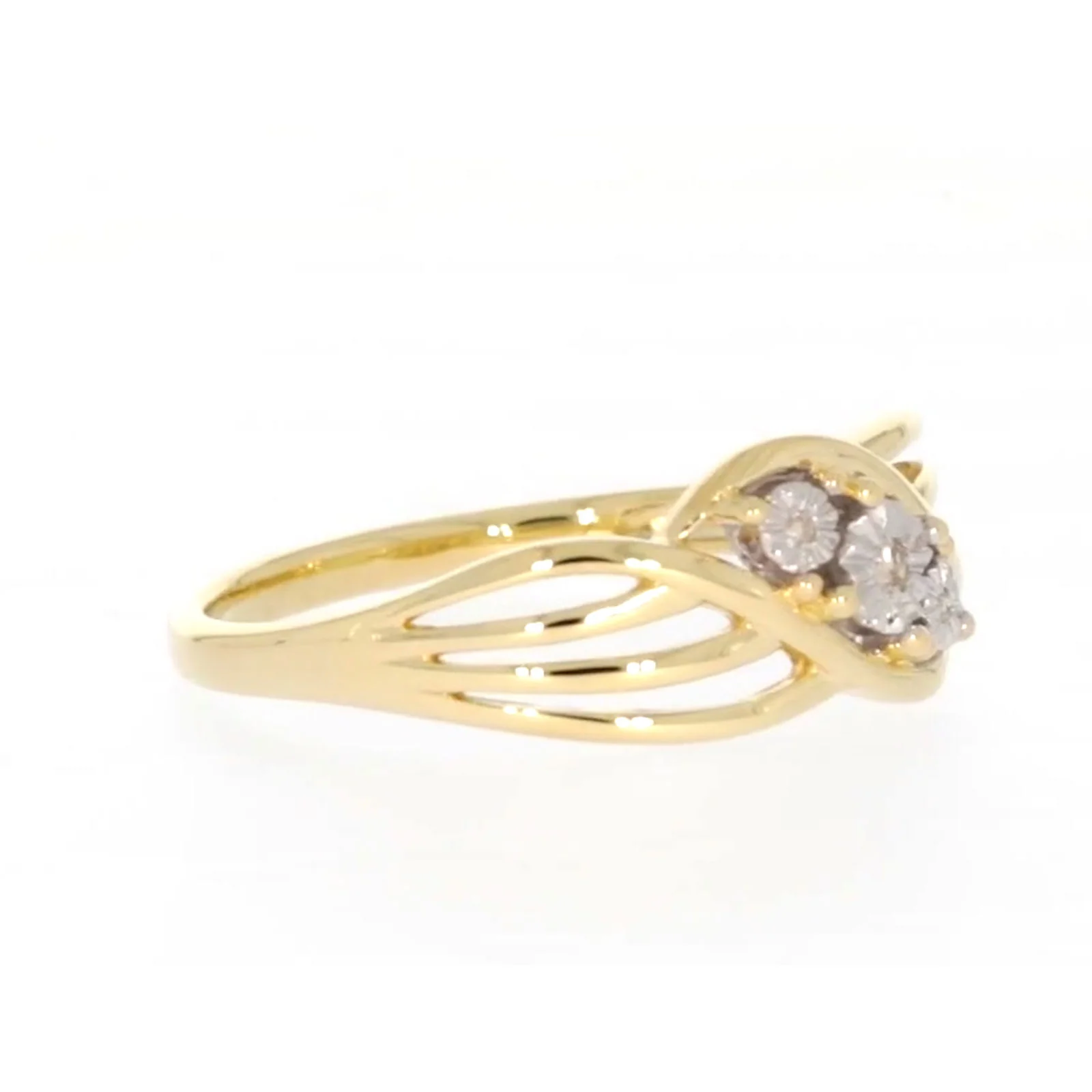 9ct Yellow Gold & Diamond Set Ring - Image 64