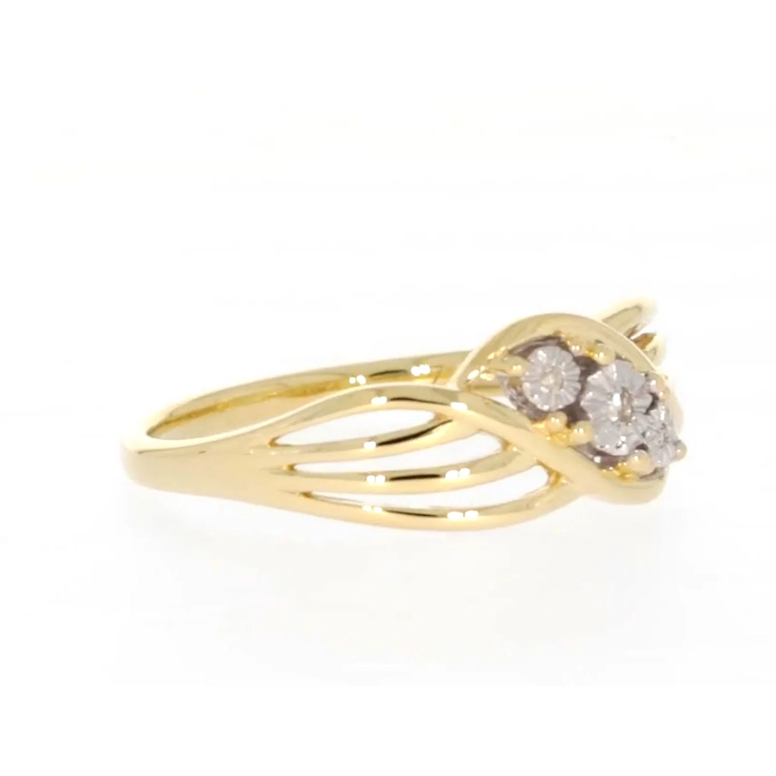 9ct Yellow Gold & Diamond Set Ring - Image 65