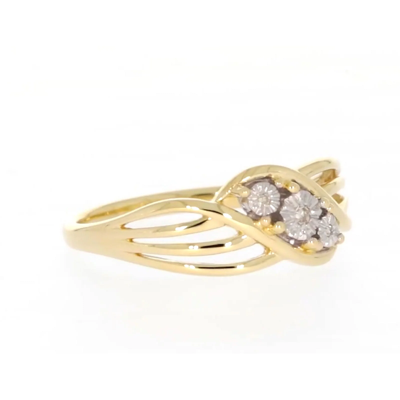 9ct Yellow Gold & Diamond Set Ring - Image 67
