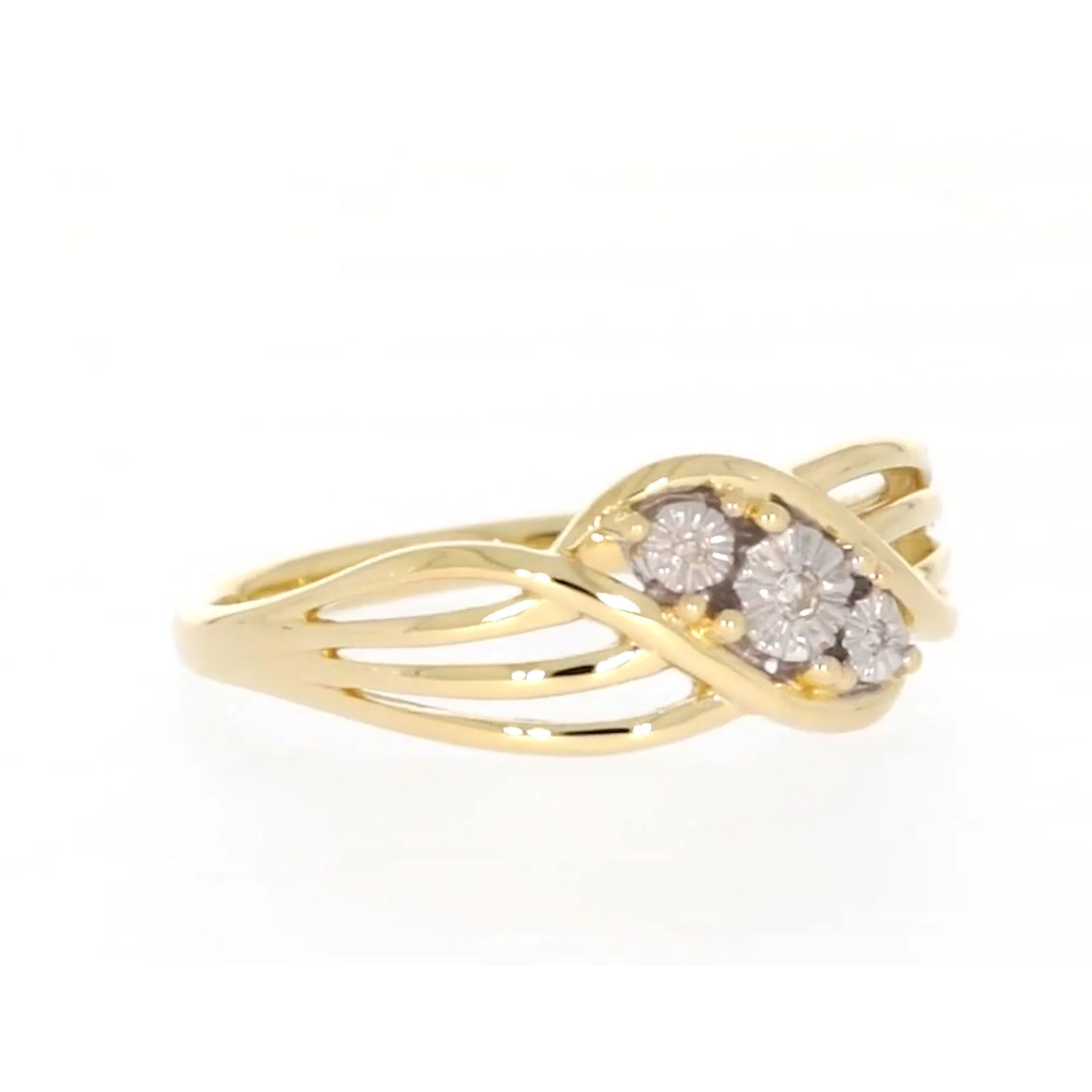 9ct Yellow Gold & Diamond Set Ring - Image 68