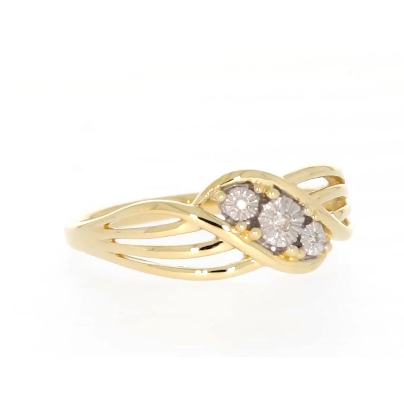 9ct Yellow Gold & Diamond Set Ring - Image 69