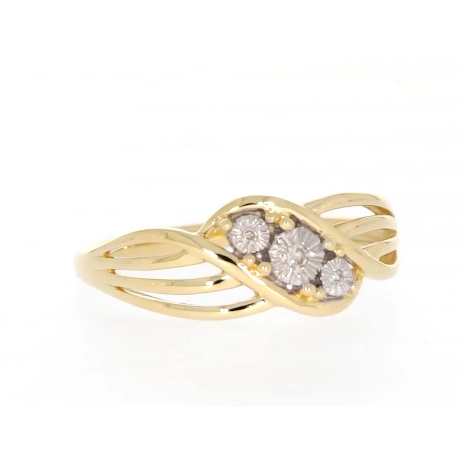 9ct Yellow Gold & Diamond Set Ring - Image 71