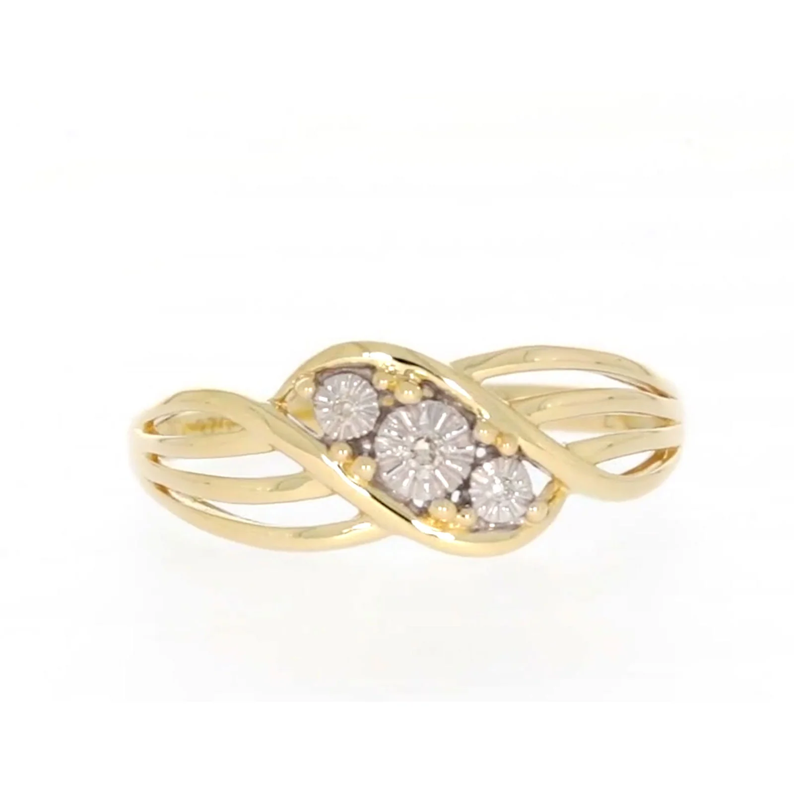 9ct Yellow Gold & Diamond Set Ring - Image 74