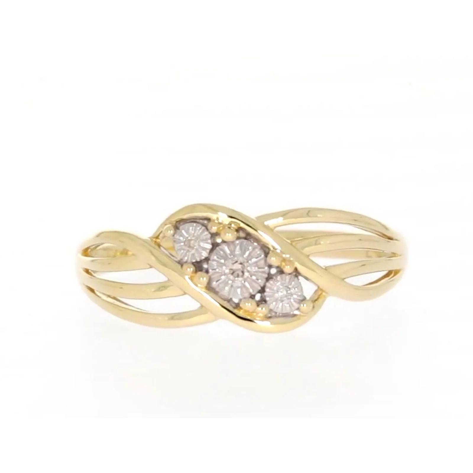 9ct Yellow Gold & Diamond Set Ring - Image 75
