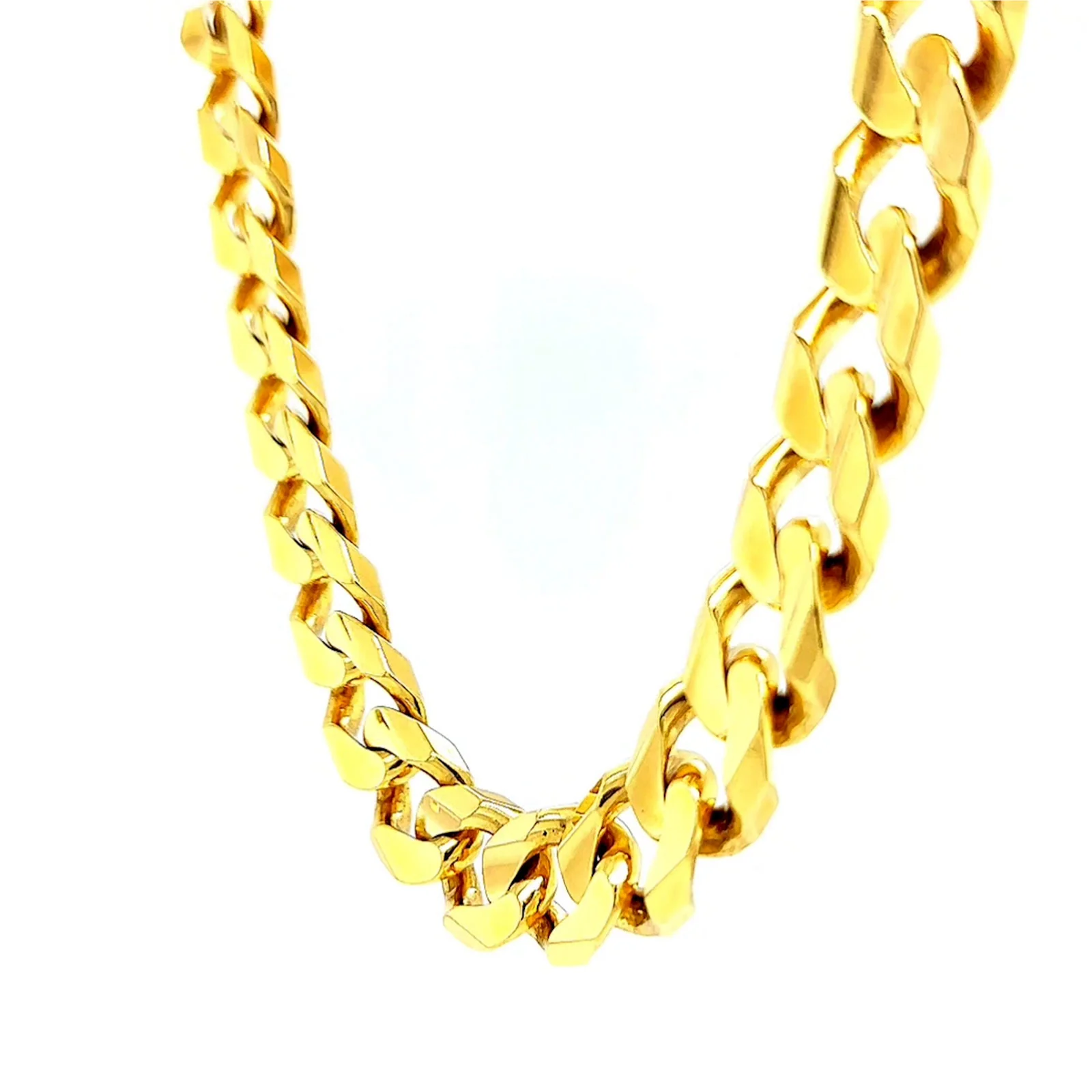 9ct Yellow Gold 55cm Curb Chain - Image 12