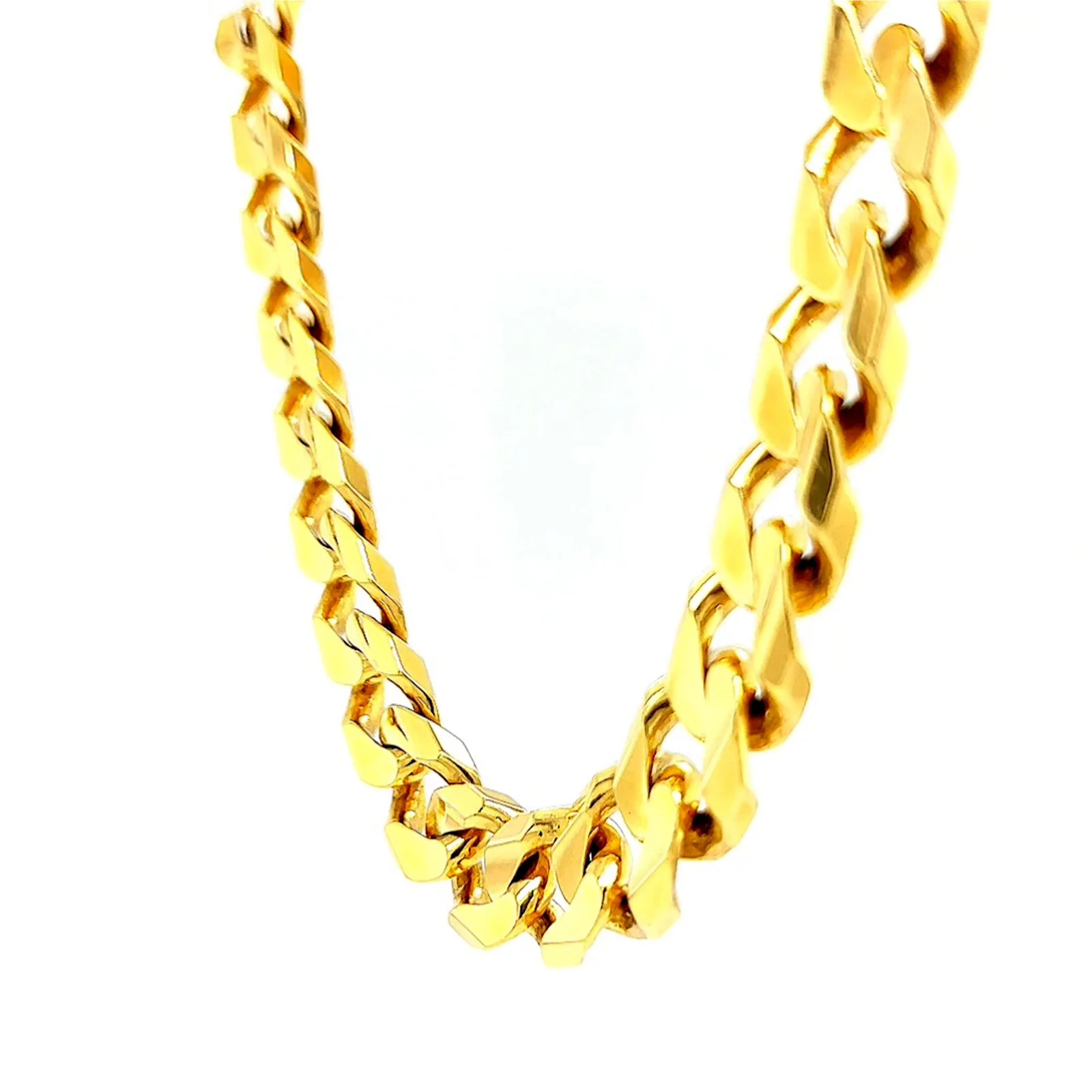 9ct Yellow Gold 55cm Curb Chain - Image 13