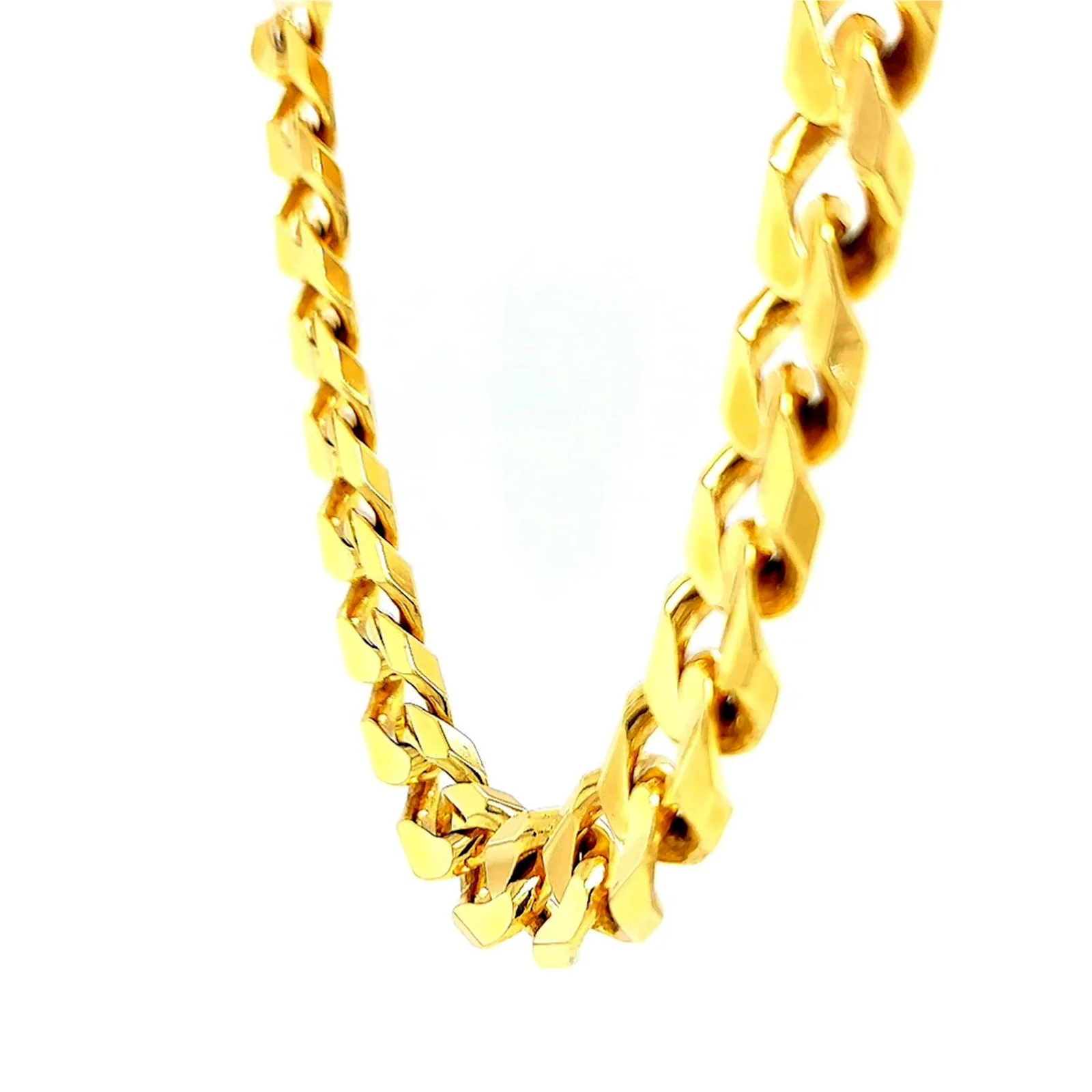 9ct Yellow Gold 55cm Curb Chain - Image 14