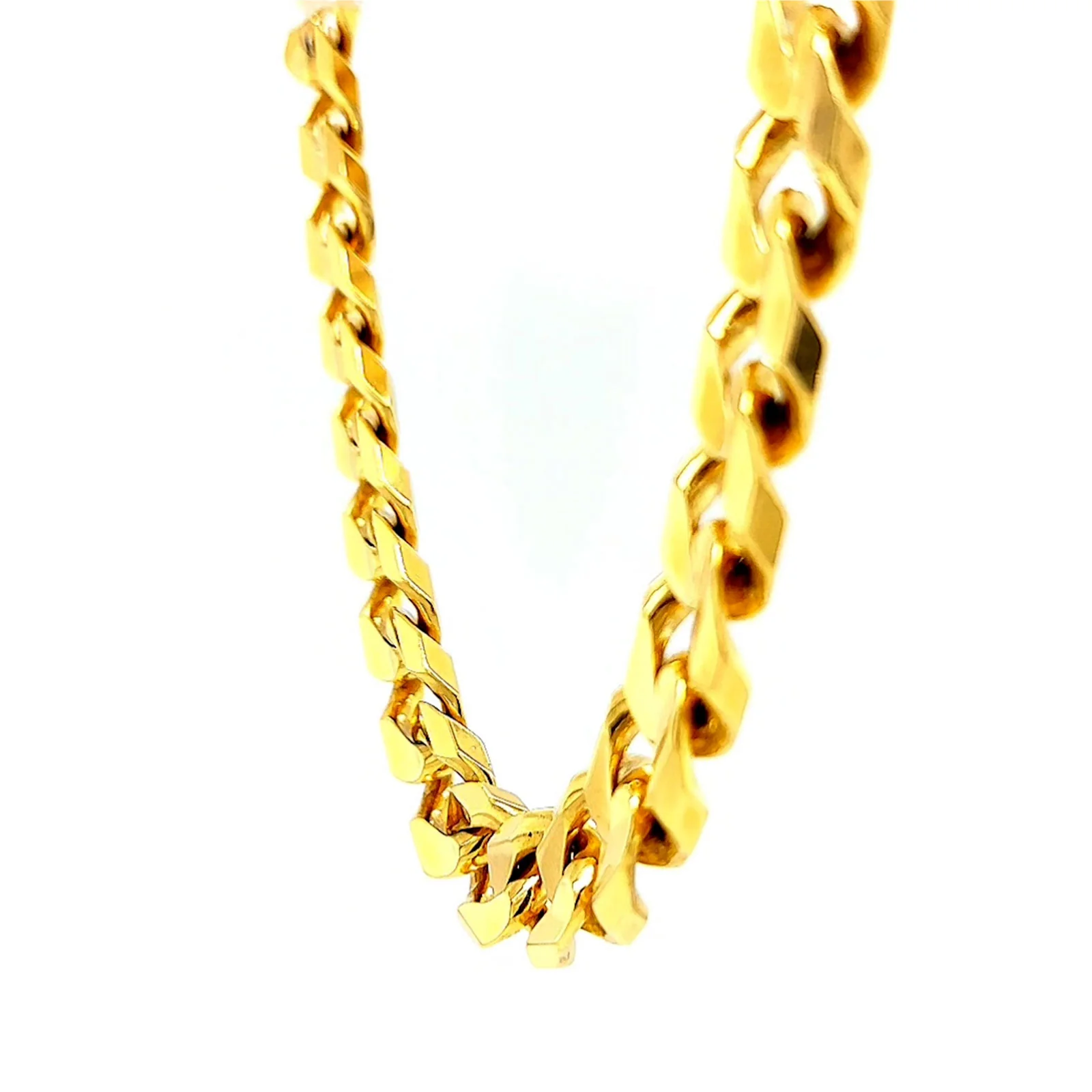 9ct Yellow Gold 55cm Curb Chain - Image 15