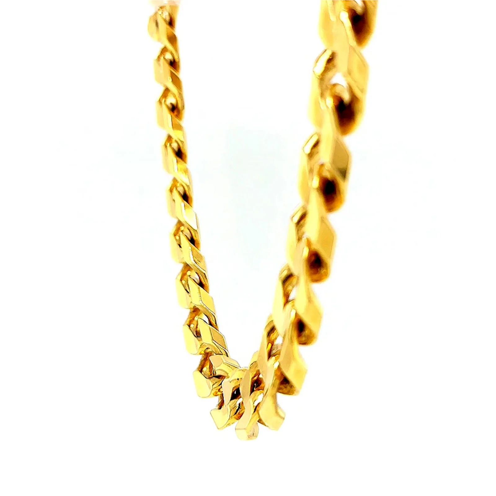 9ct Yellow Gold 55cm Curb Chain - Image 16