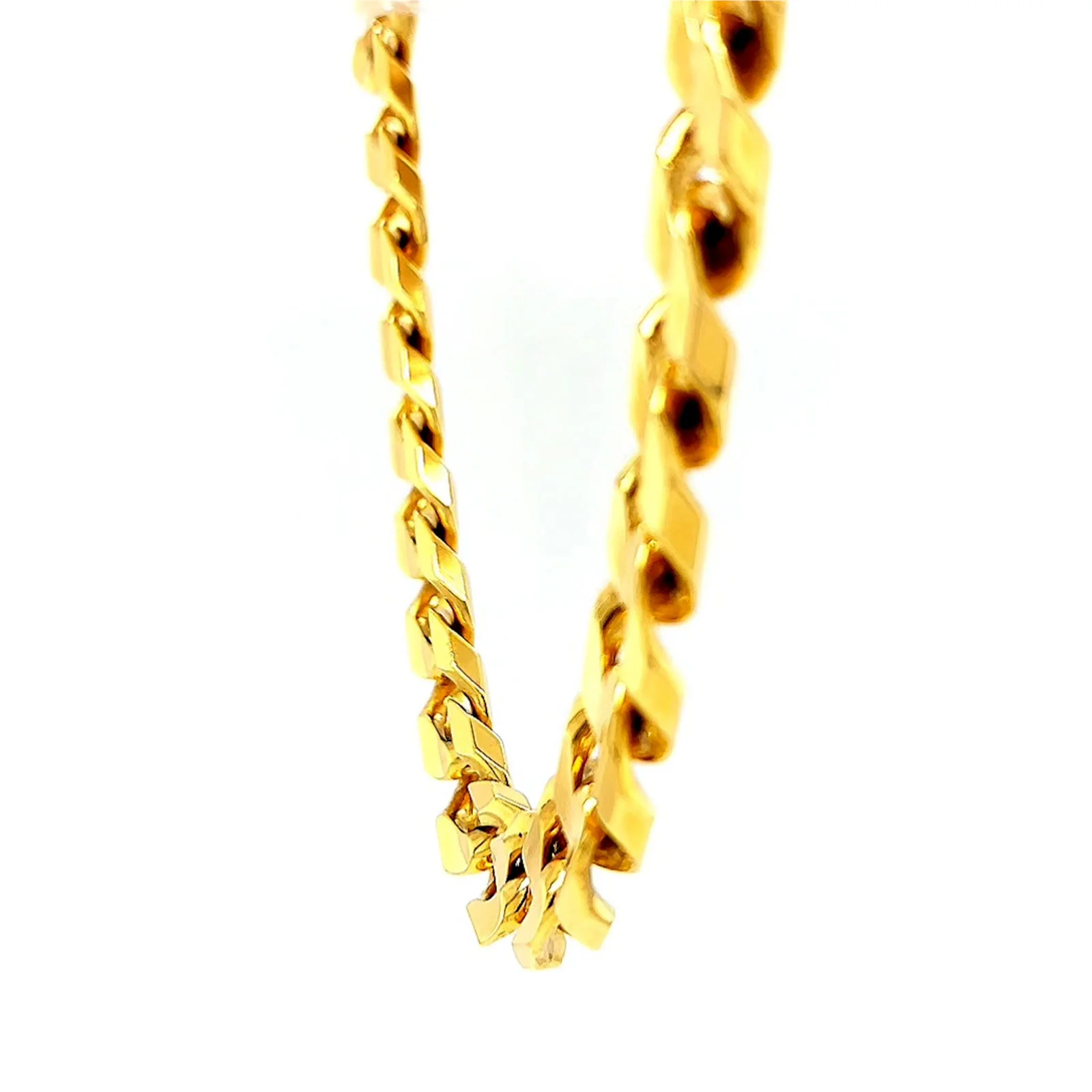 9ct Yellow Gold 55cm Curb Chain - Image 17