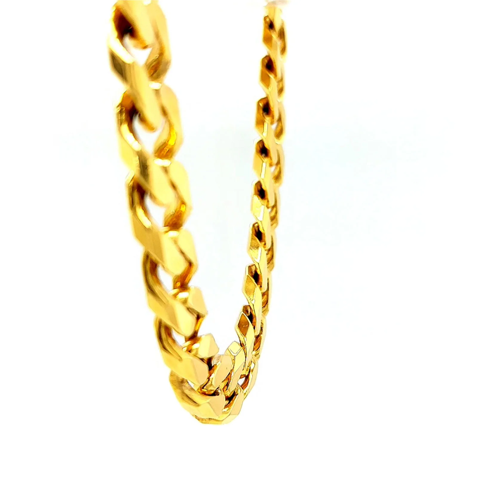 9ct Yellow Gold 55cm Curb Chain - Image 24