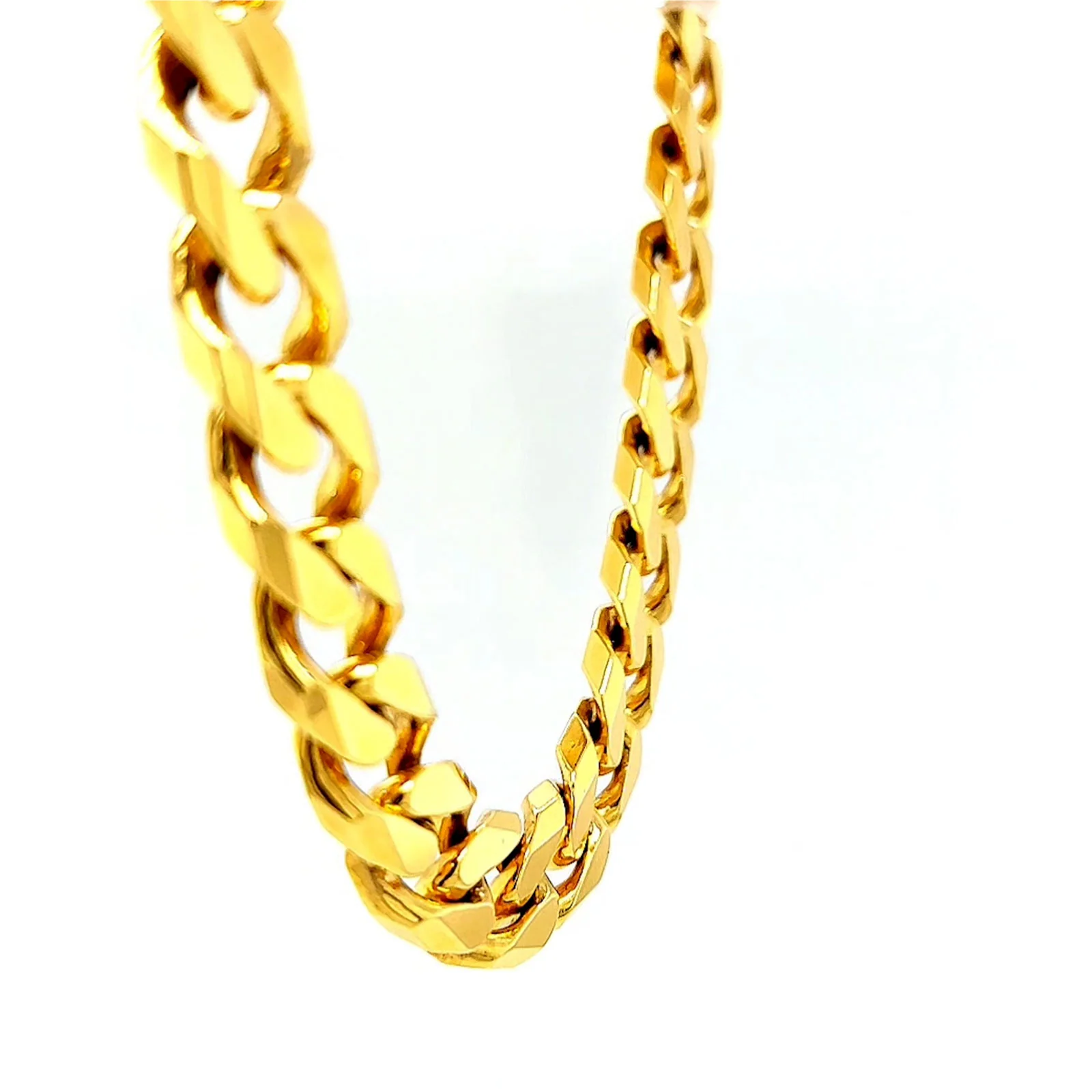 9ct Yellow Gold 55cm Curb Chain - Image 26