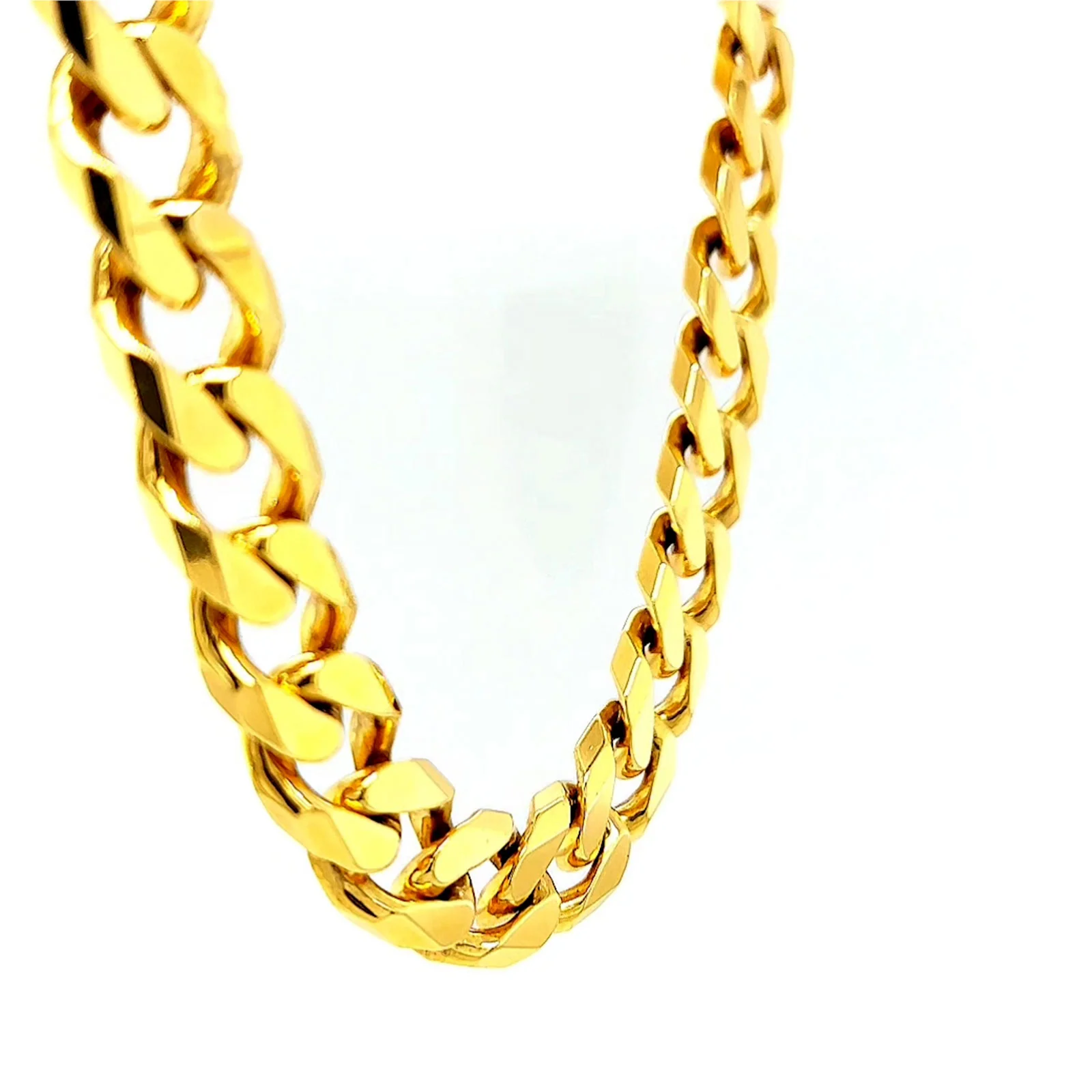 9ct Yellow Gold 55cm Curb Chain - Image 28
