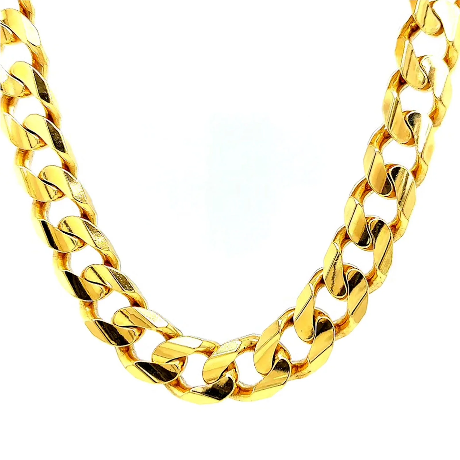 9ct Yellow Gold 55cm Curb Chain - Image 3