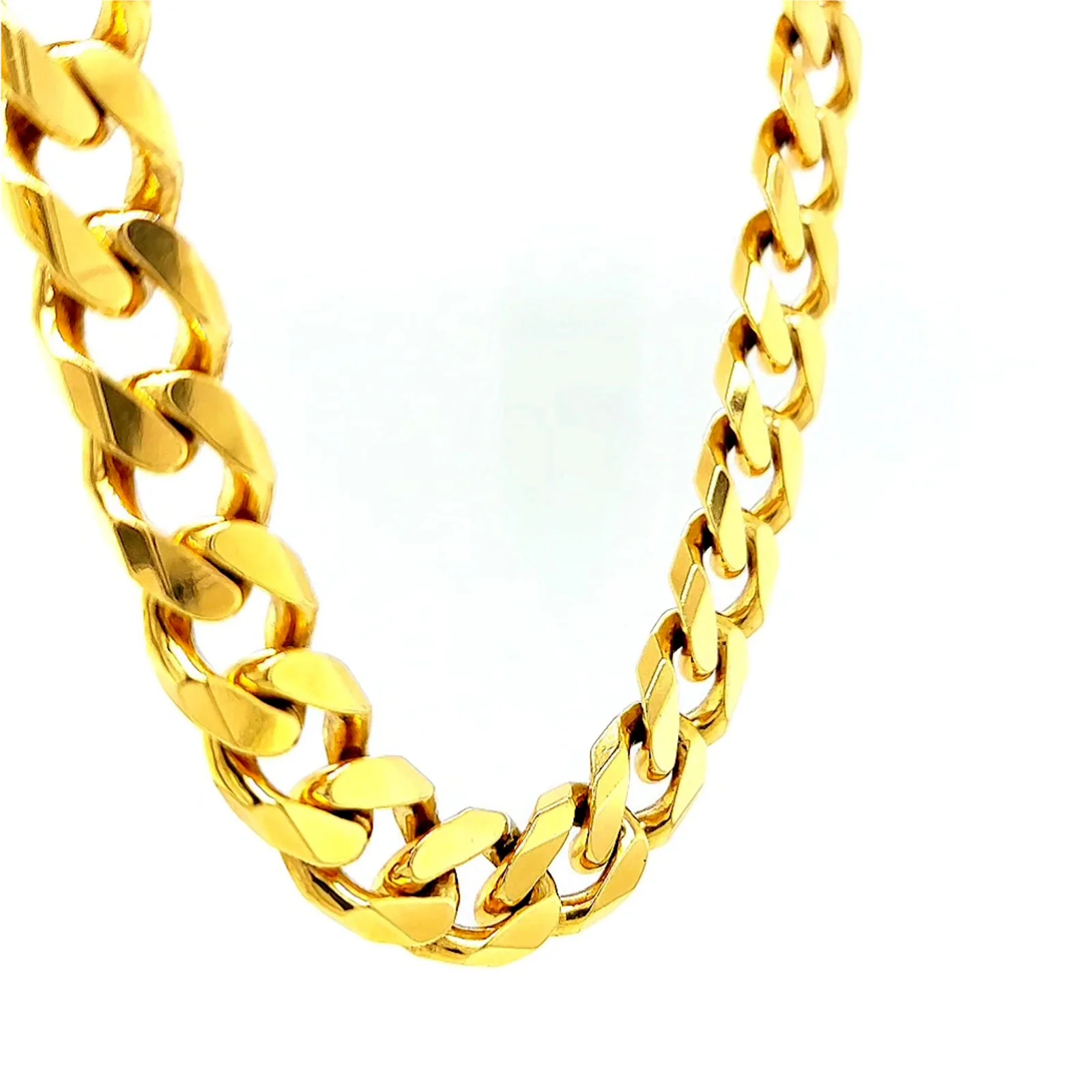 9ct Yellow Gold 55cm Curb Chain - Image 30