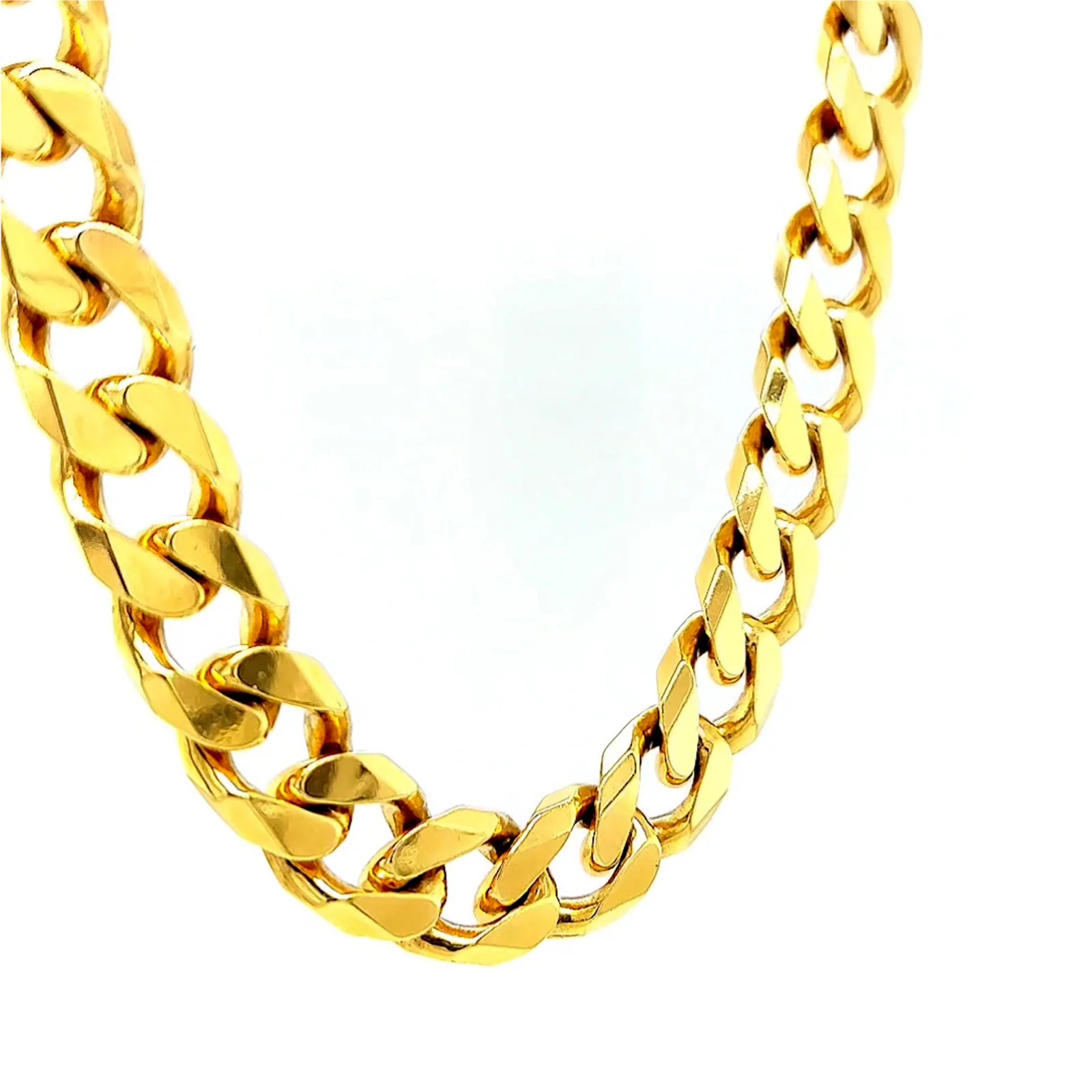 9ct Yellow Gold 55cm Curb Chain - Image 32