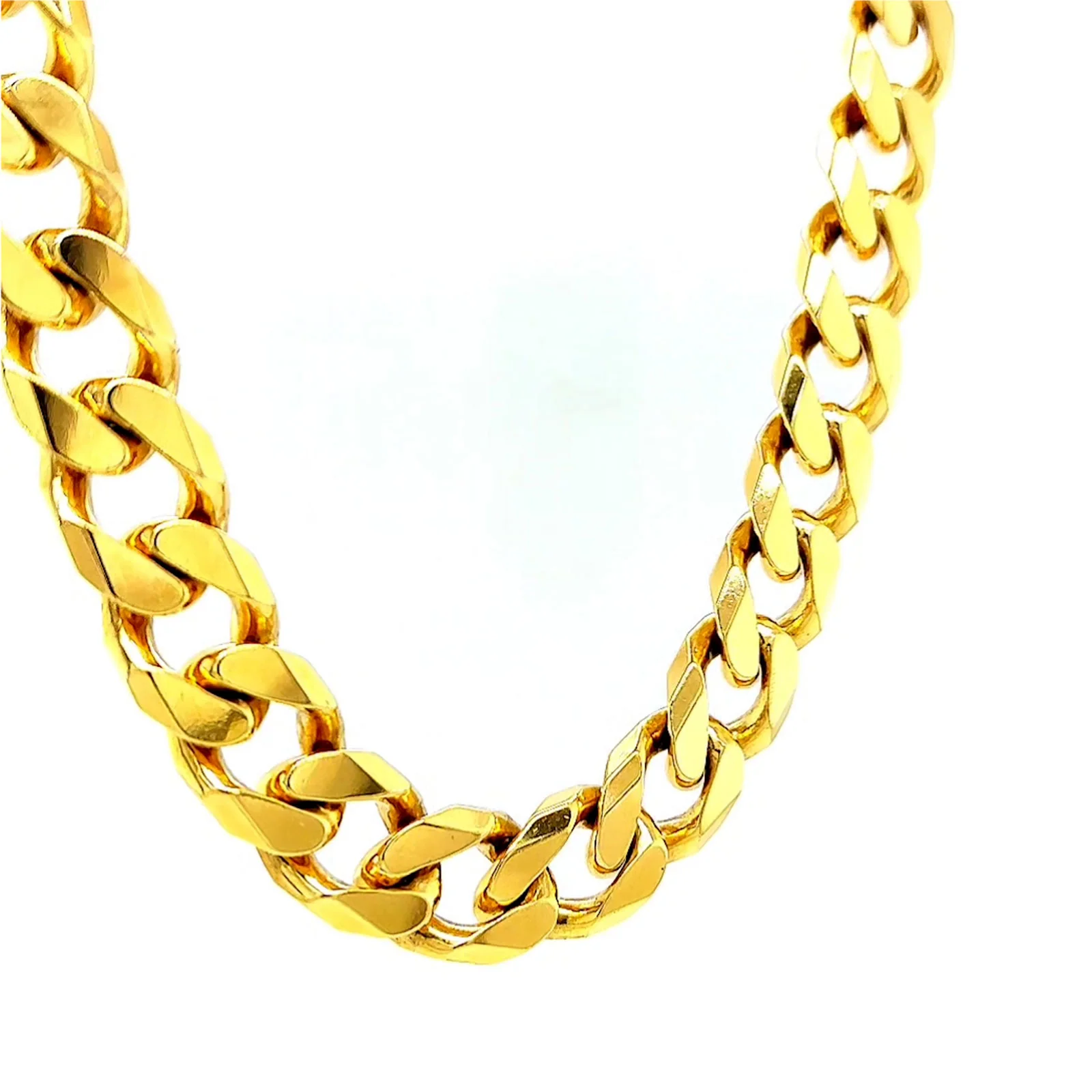 9ct Yellow Gold 55cm Curb Chain - Image 33