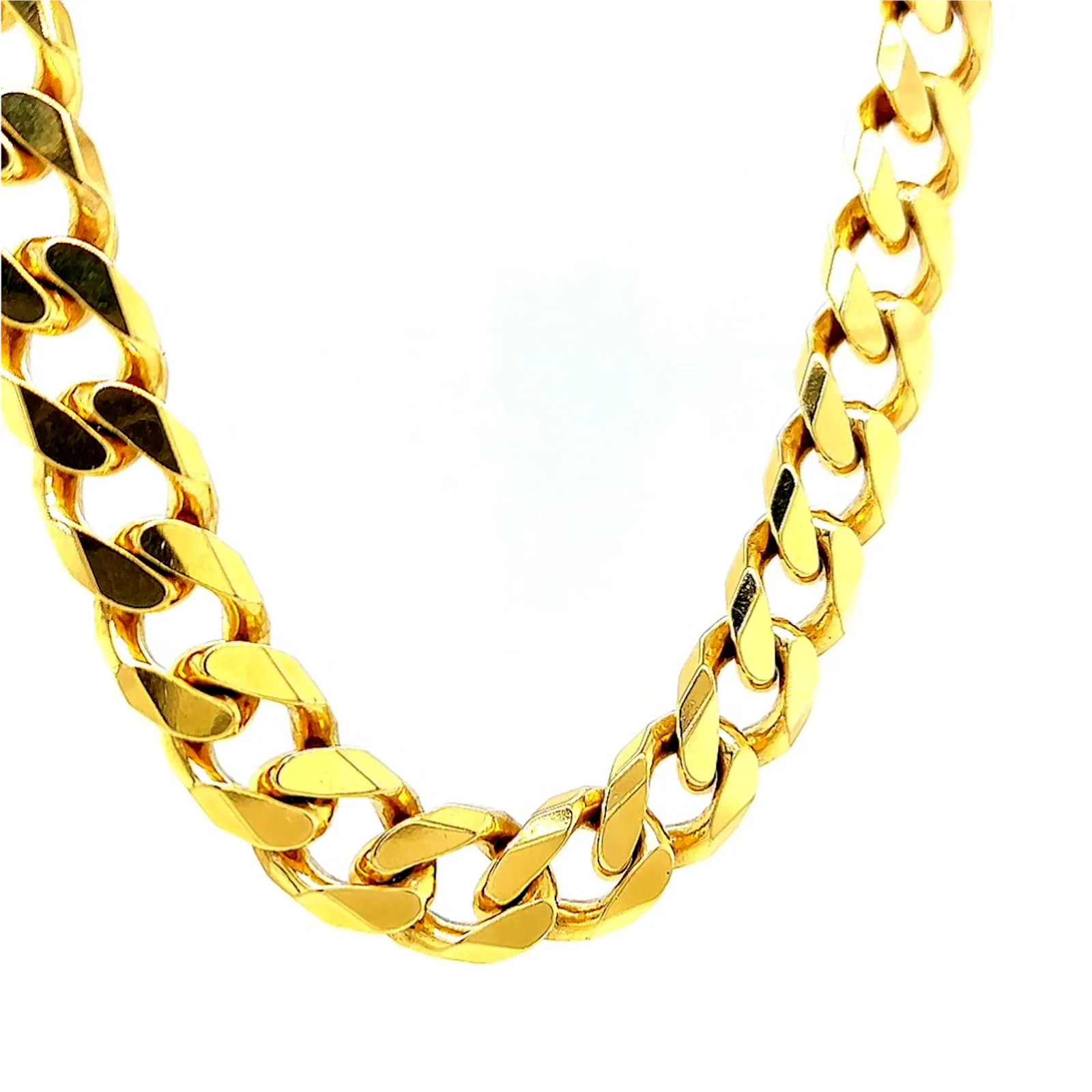 9ct Yellow Gold 55cm Curb Chain - Image 34
