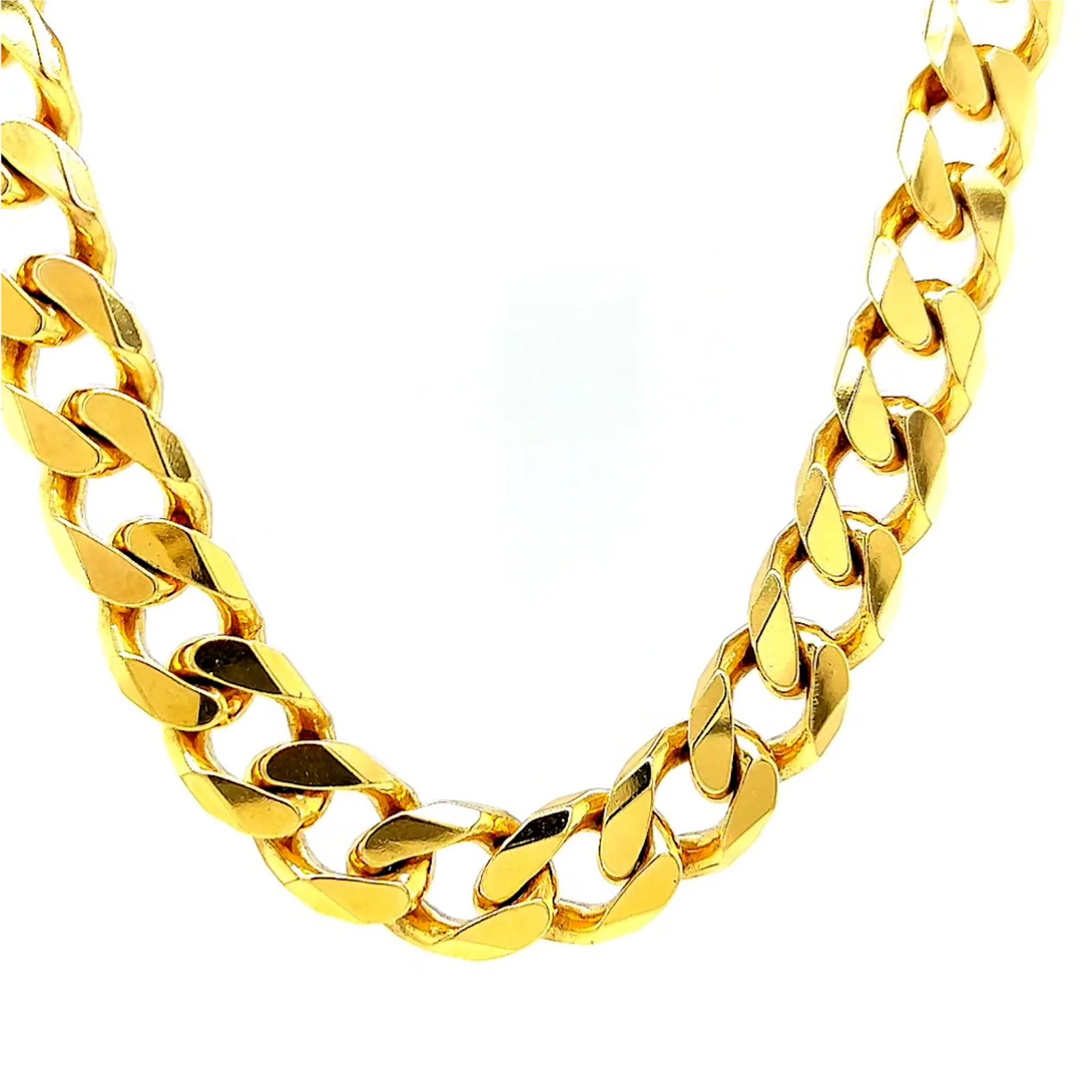 9ct Yellow Gold 55cm Curb Chain - Image 37