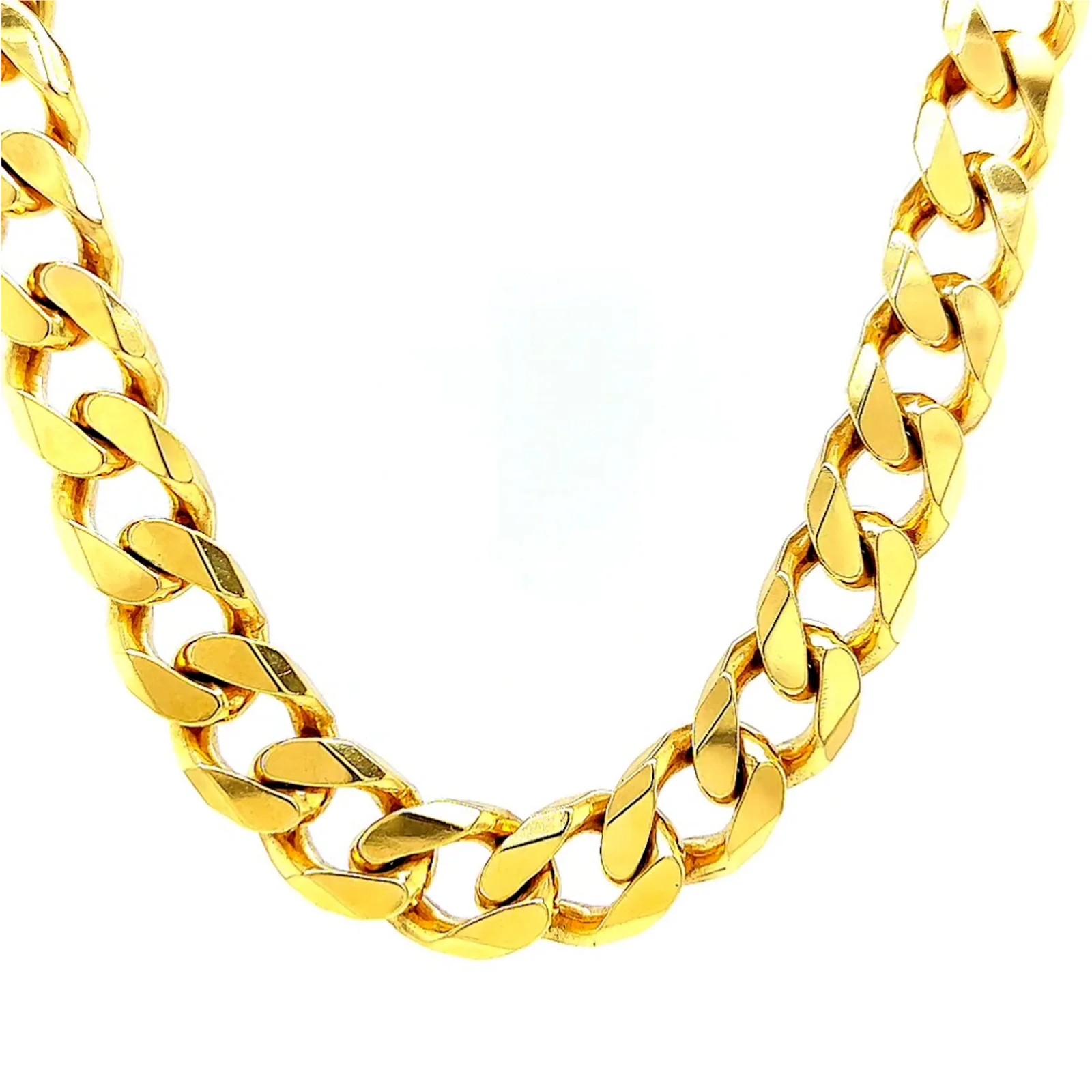 9ct Yellow Gold 55cm Curb Chain - Image 38