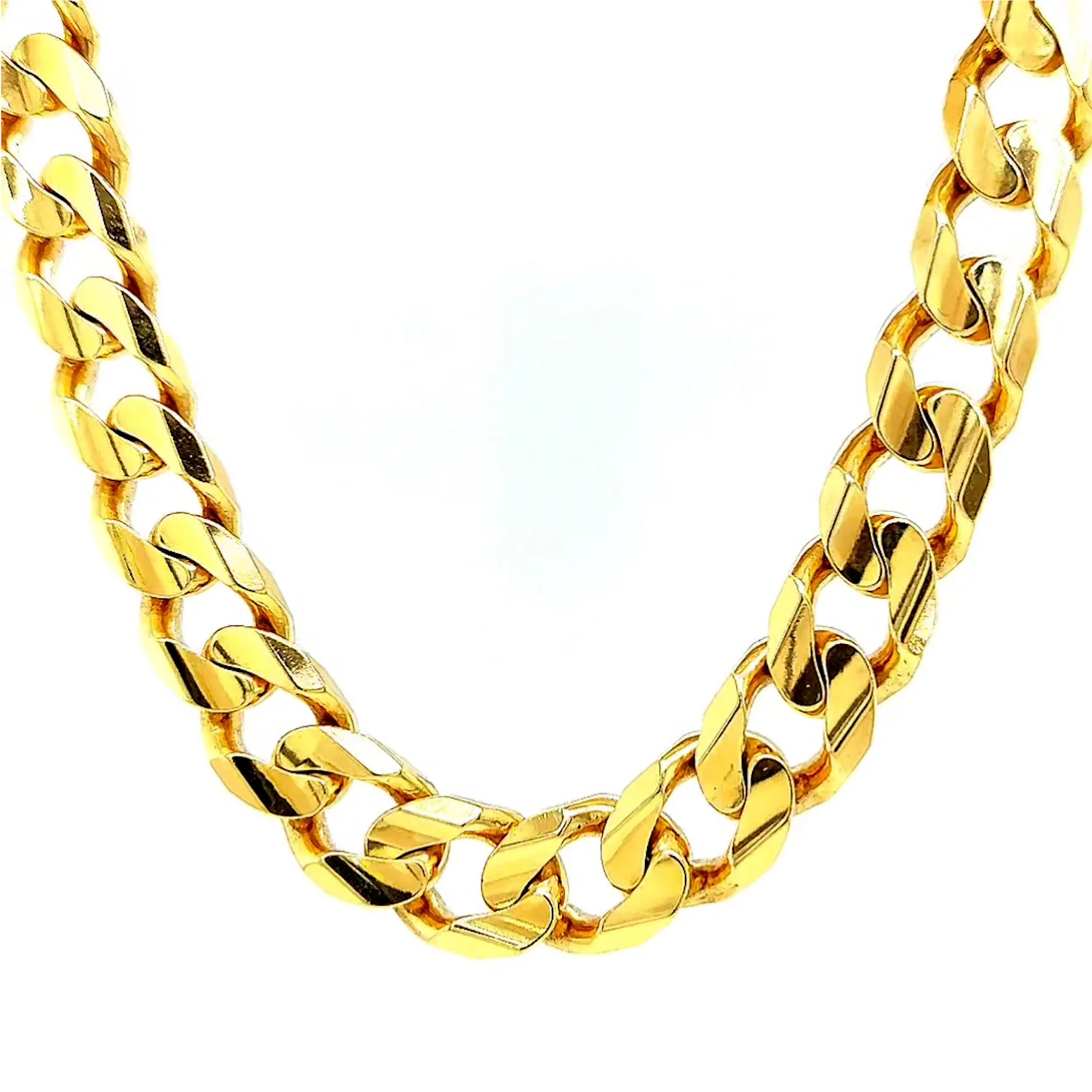 9ct Yellow Gold 55cm Curb Chain - Image 4