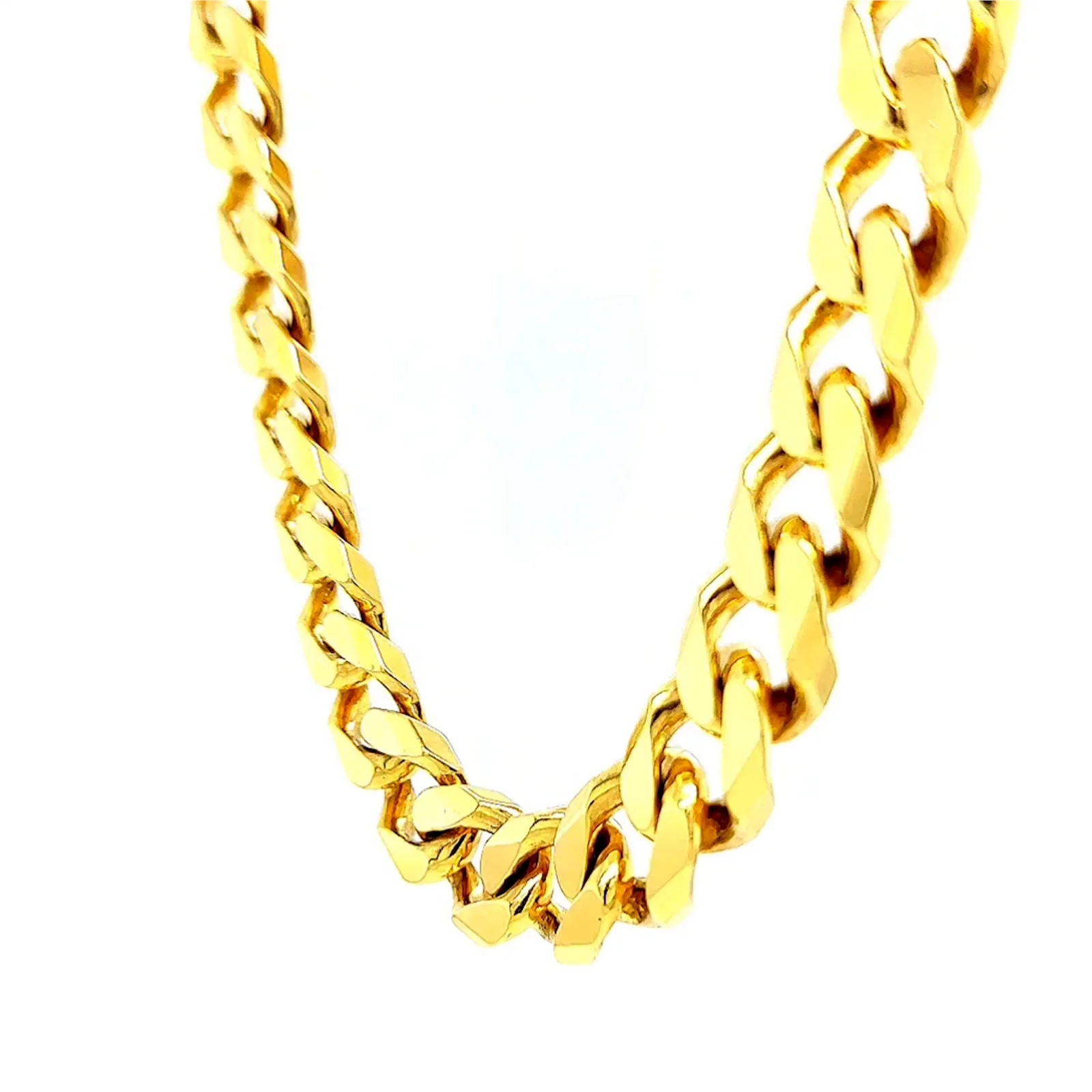 9ct Yellow Gold 55cm Curb Chain - Image 49