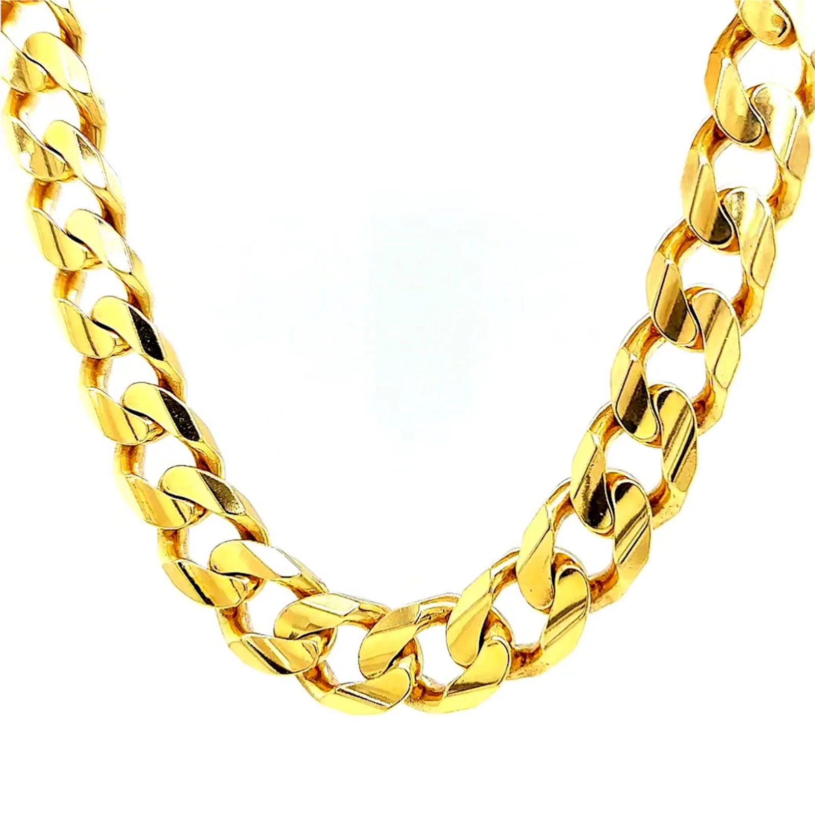 9ct Yellow Gold 55cm Curb Chain - Image 5