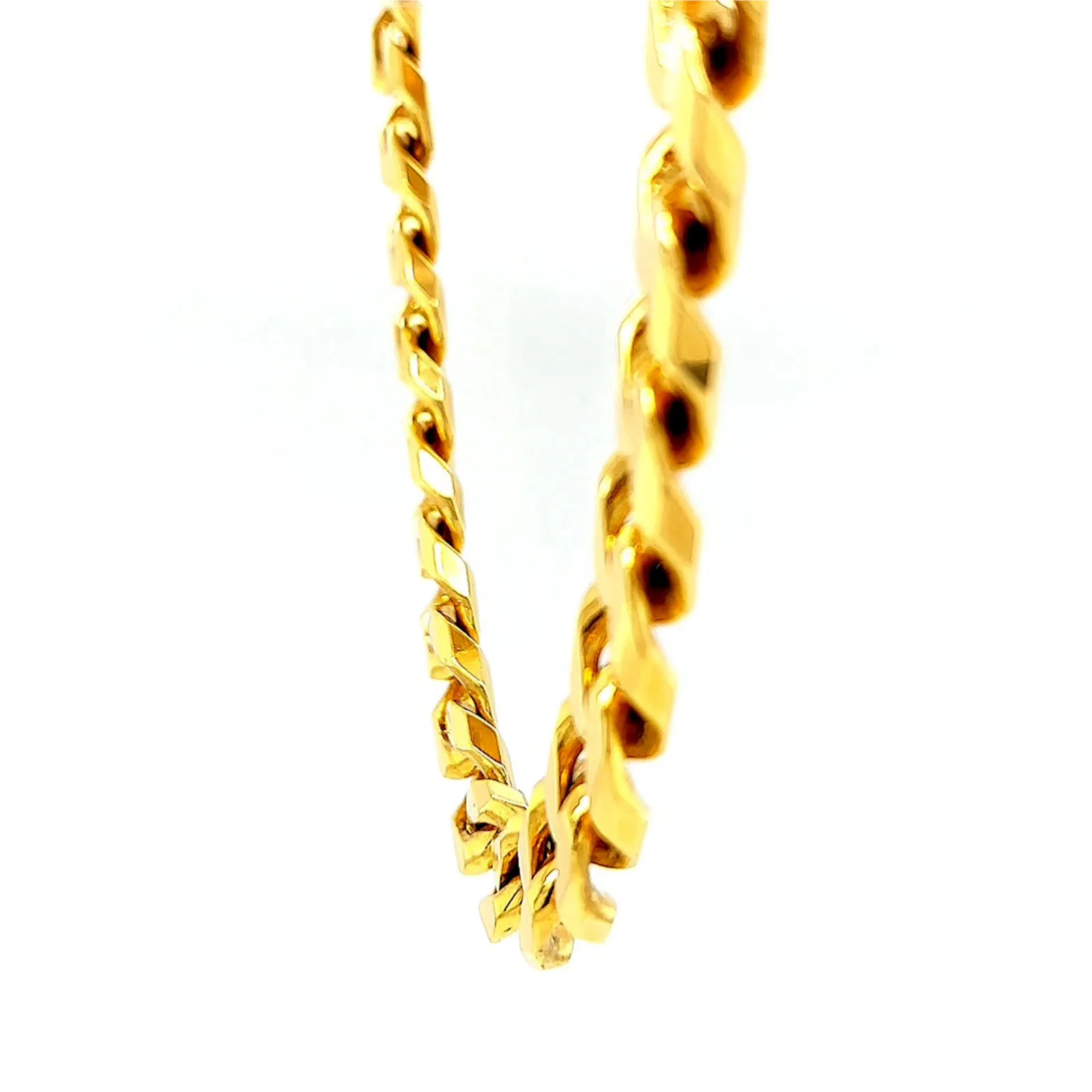9ct Yellow Gold 55cm Curb Chain - Image 54